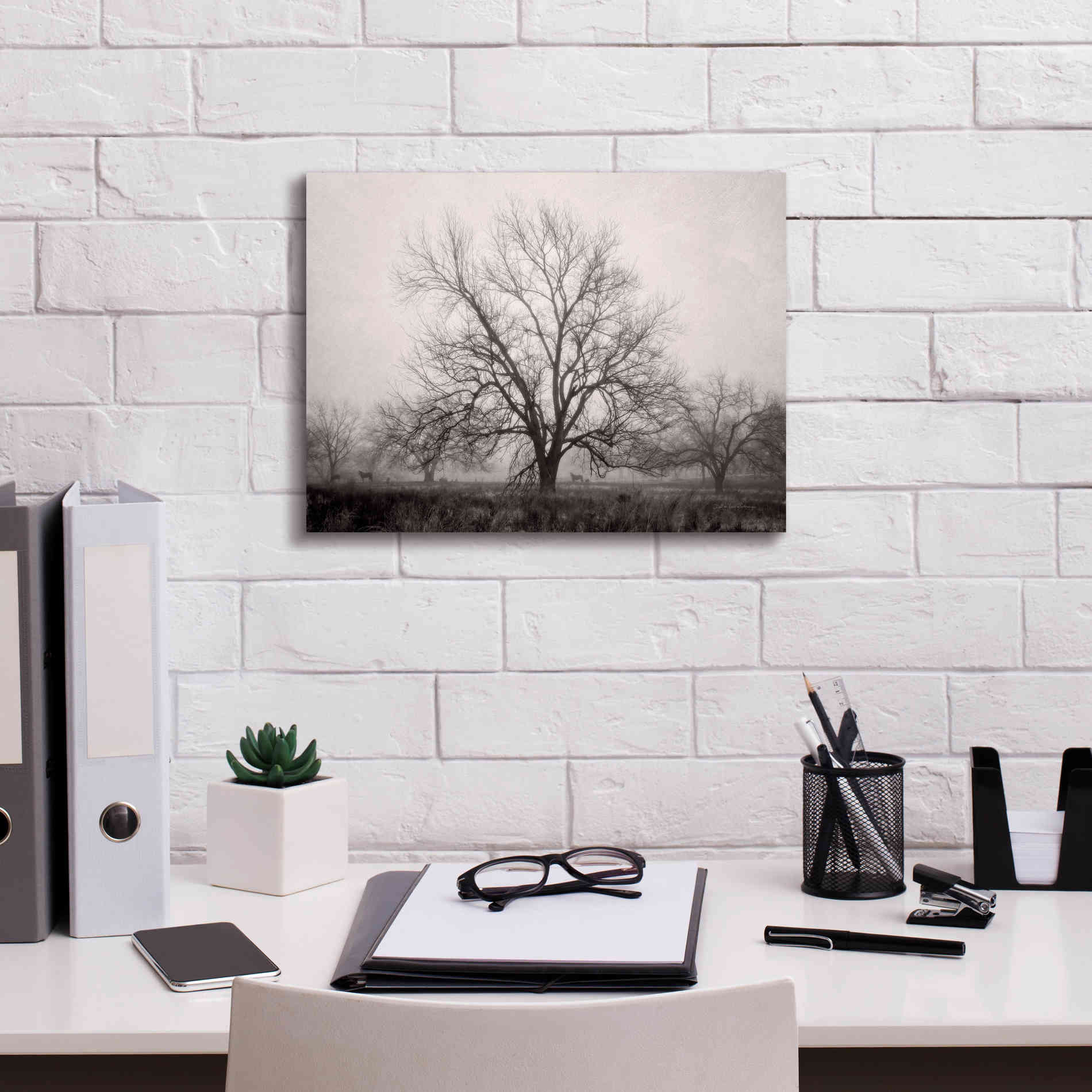 'Morning Calm I BW' by Debra Van Swearingen, Canvas Wall Art,16 x 12