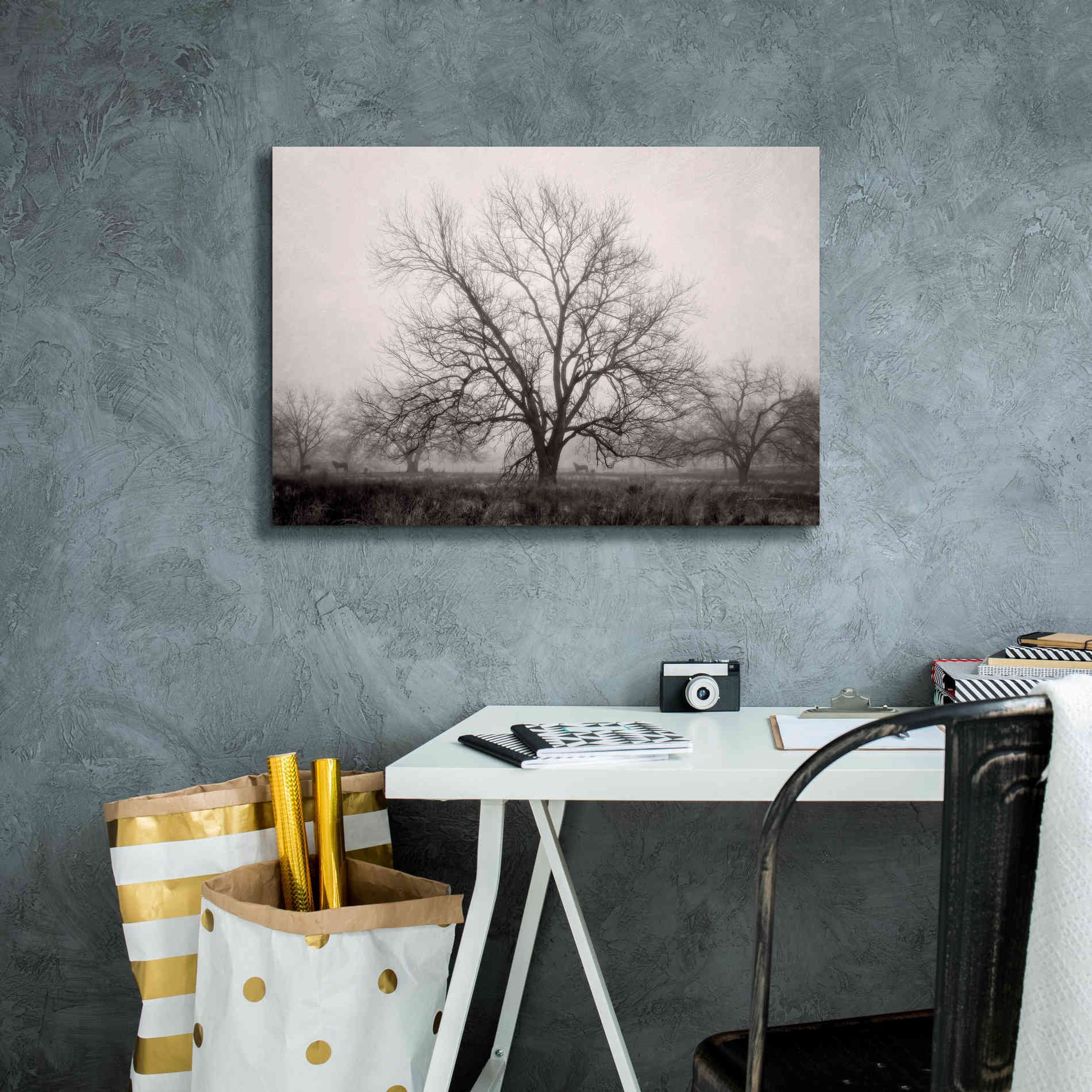 'Morning Calm I BW' by Debra Van Swearingen, Canvas Wall Art,26 x 18