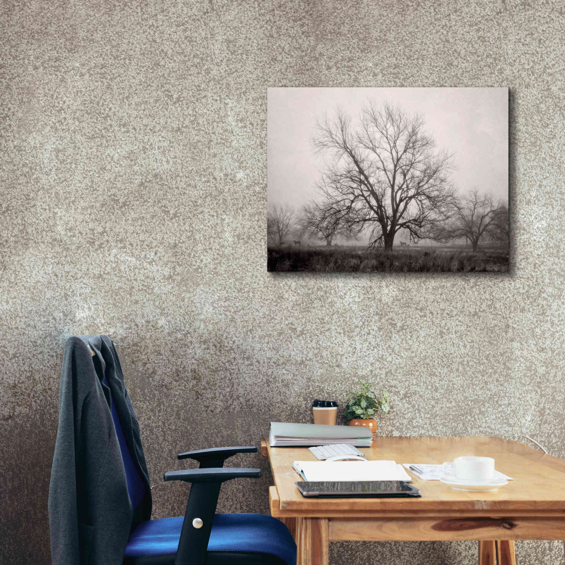 'Morning Calm I BW' by Debra Van Swearingen, Canvas Wall Art,34 x 26