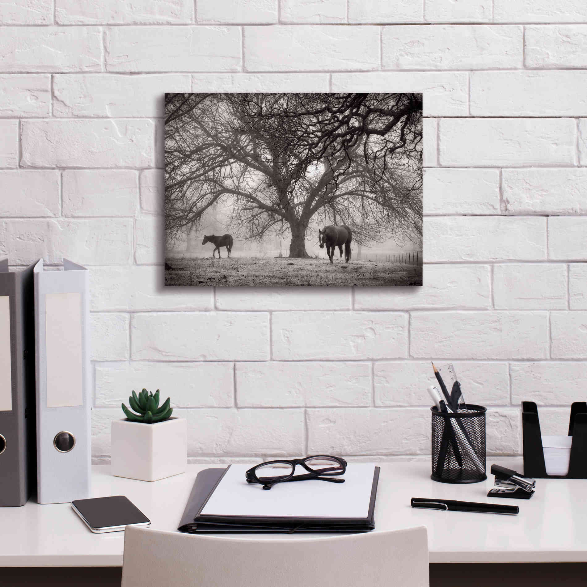 'Morning Calm II BW' by Debra Van Swearingen, Canvas Wall Art,16 x 12