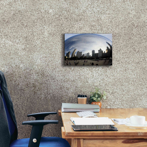 Image of 'The Bean Chicago' by Debra Van Swearingen, Canvas Wall Art,18 x 12