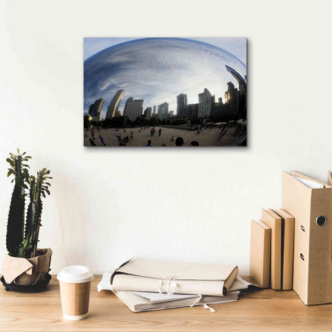 Image of 'The Bean Chicago' by Debra Van Swearingen, Canvas Wall Art,18 x 12