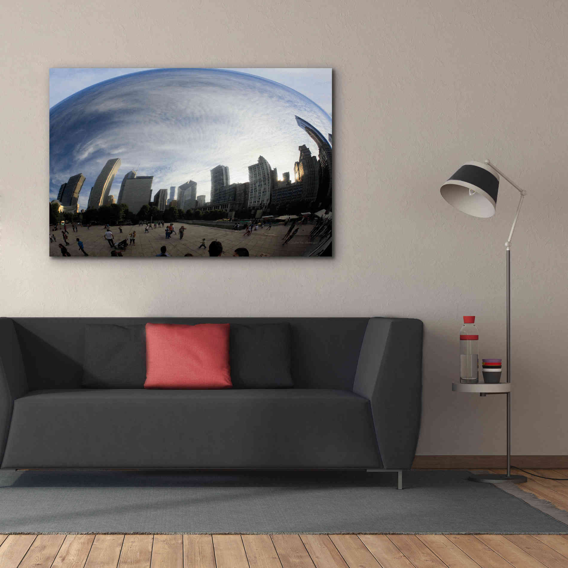 'The Bean Chicago' by Debra Van Swearingen, Canvas Wall Art,60 x 40