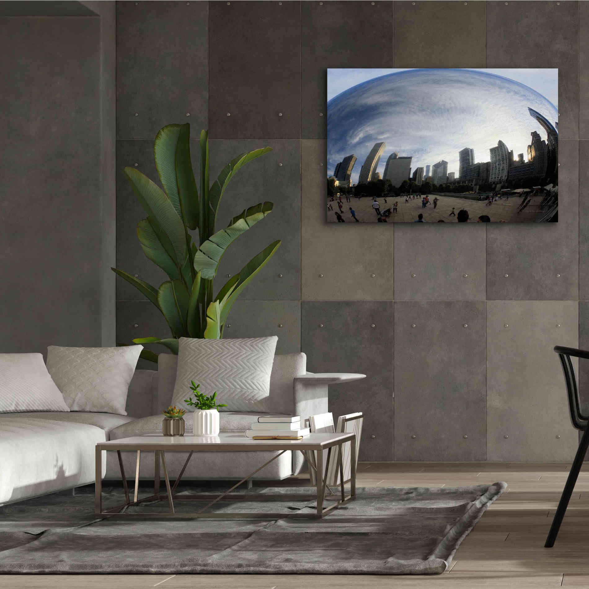 'The Bean Chicago' by Debra Van Swearingen, Canvas Wall Art,60 x 40