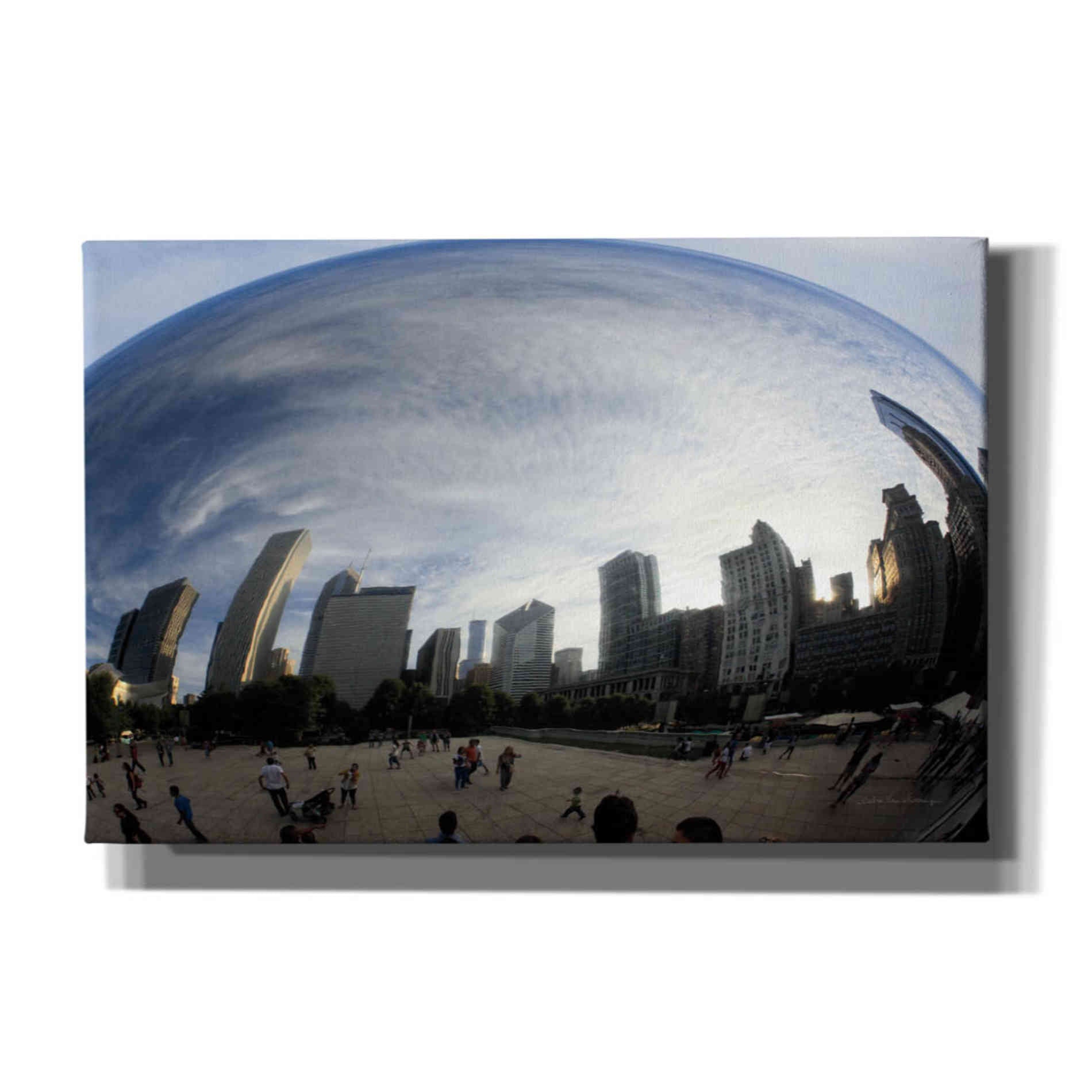 'The Bean Chicago' by Debra Van Swearingen, Canvas Wall Art,18x12x1.1x0,26x18x1.1x0,40x26x1.74x0,60x40x1.74x0