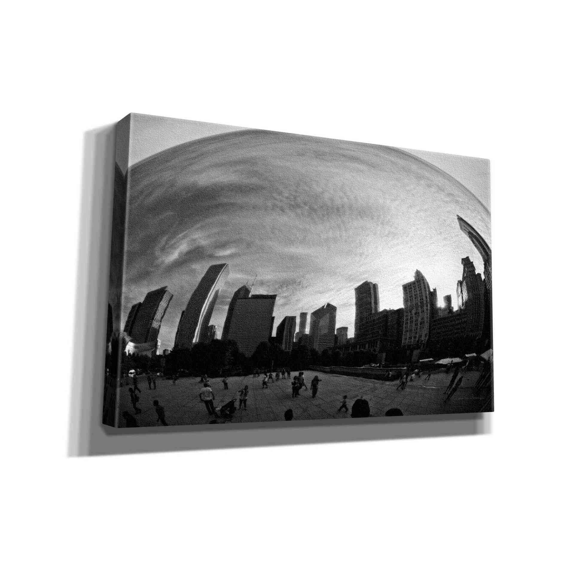 'The Bean Chicago BW' by Debra Van Swearingen, Canvas Wall Art,18x12x1.1x0,26x18x1.1x0,40x26x1.74x0,60x40x1.74x0