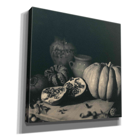 Image of 'Pumpkin and Pomegranate' by Debra Van Swearingen, Canvas Wall Art,12x12x1.1x0,18x18x1.1x0,26x26x1.74x0,37x37x1.74x0