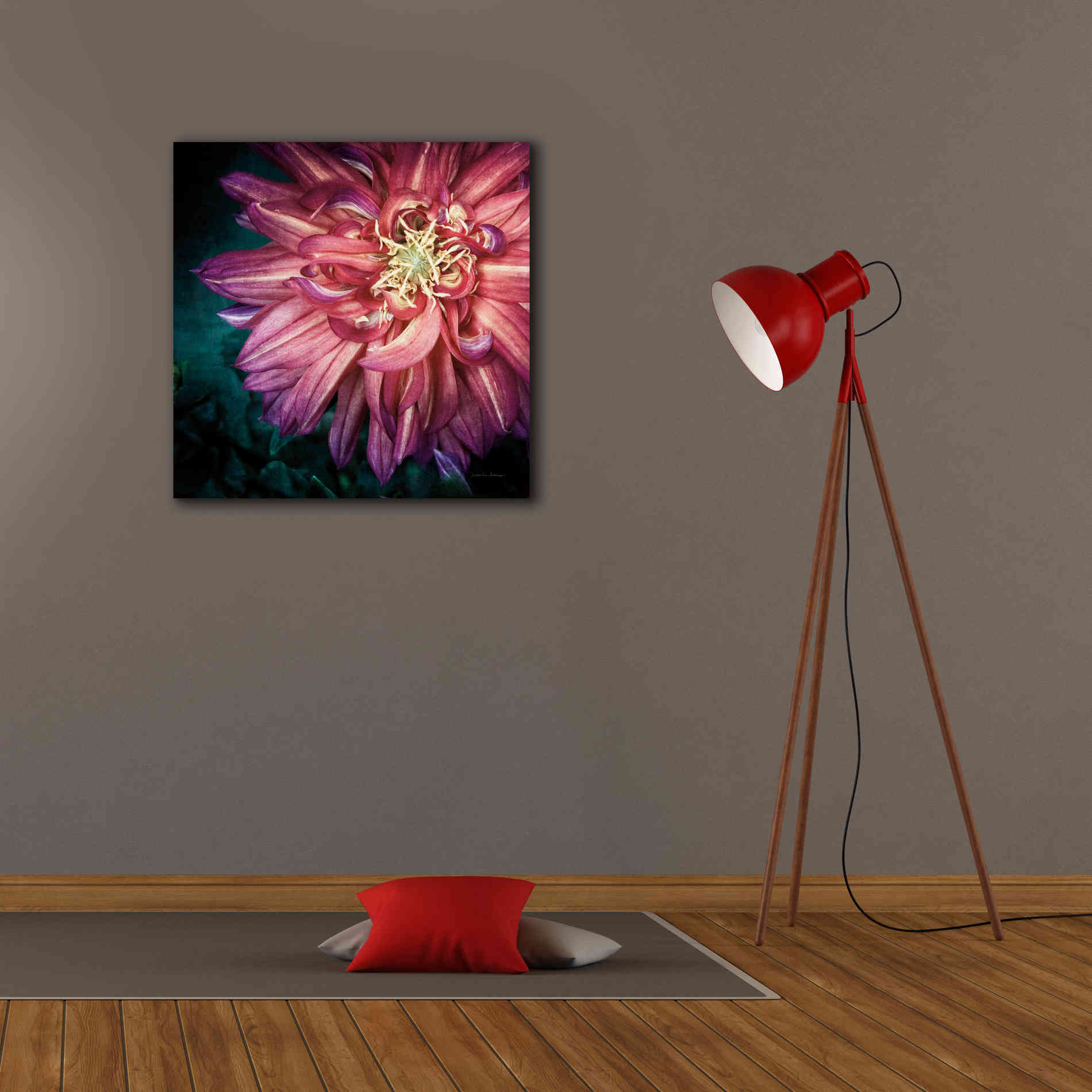 'Dahlia II' by Debra Van Swearingen, Canvas Wall Art,26 x 26