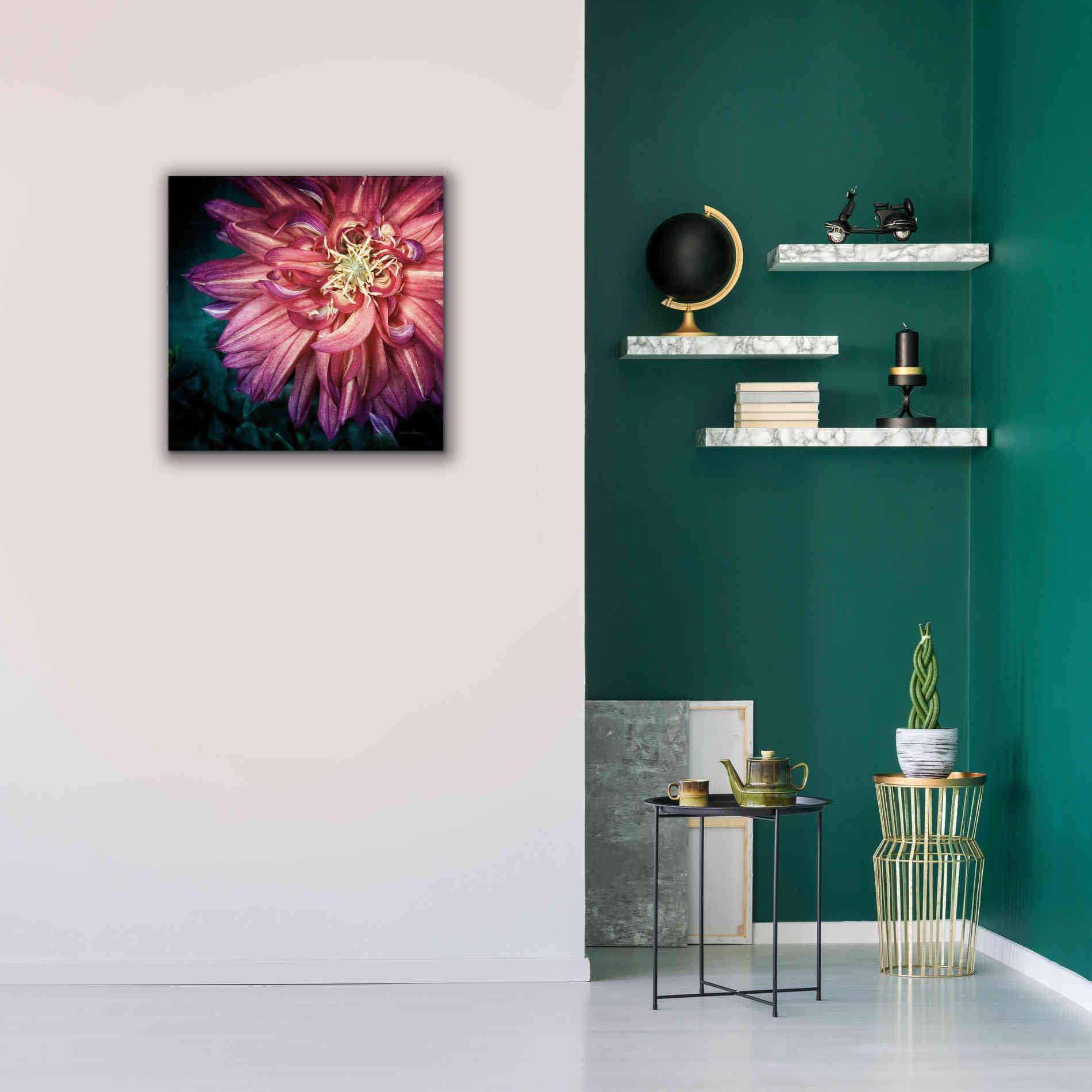 'Dahlia II' by Debra Van Swearingen, Canvas Wall Art,26 x 26