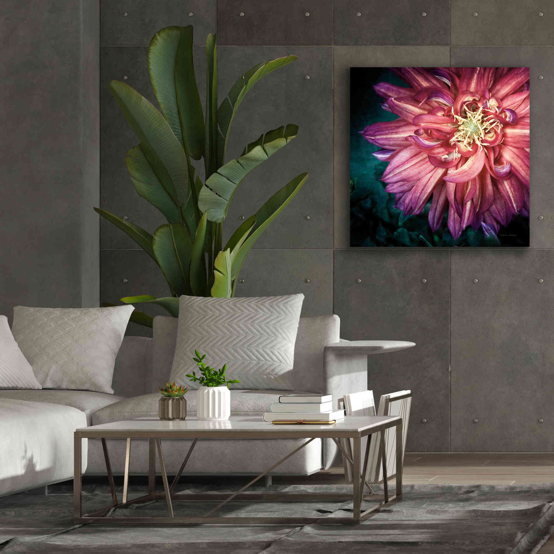 'Dahlia II' by Debra Van Swearingen, Canvas Wall Art,37 x 37