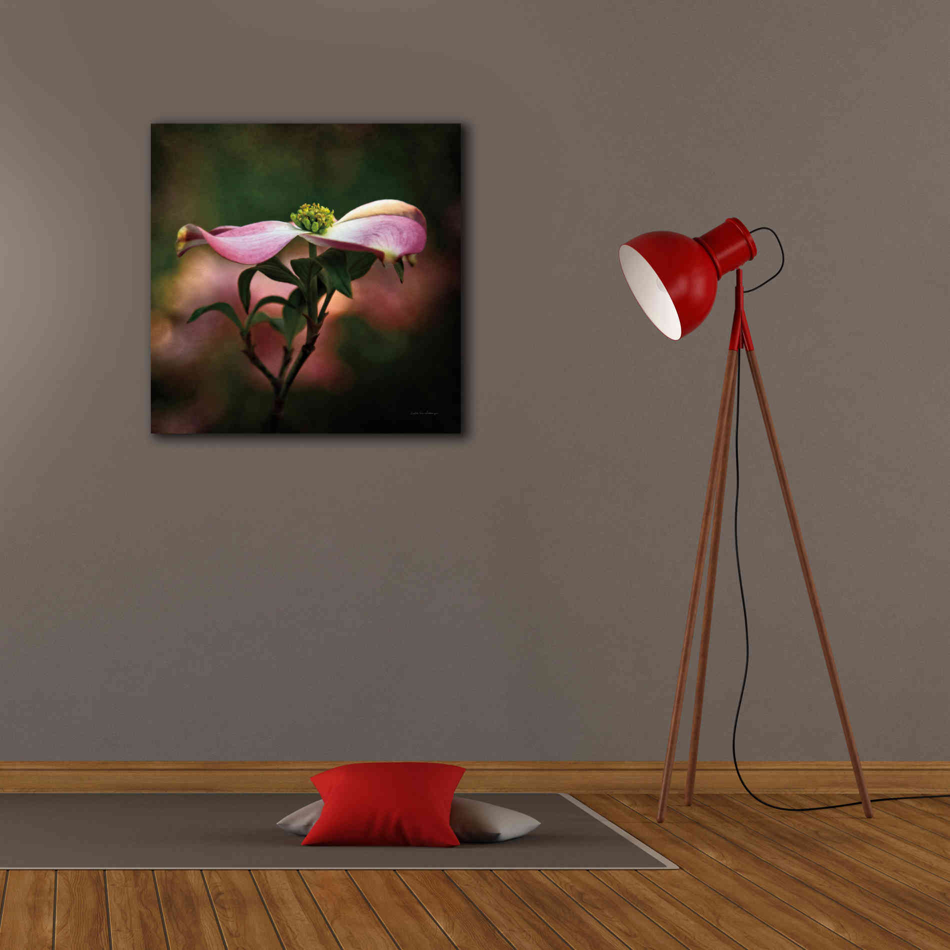 'Pink Dogwood I' by Debra Van Swearingen, Canvas Wall Art,26 x 26