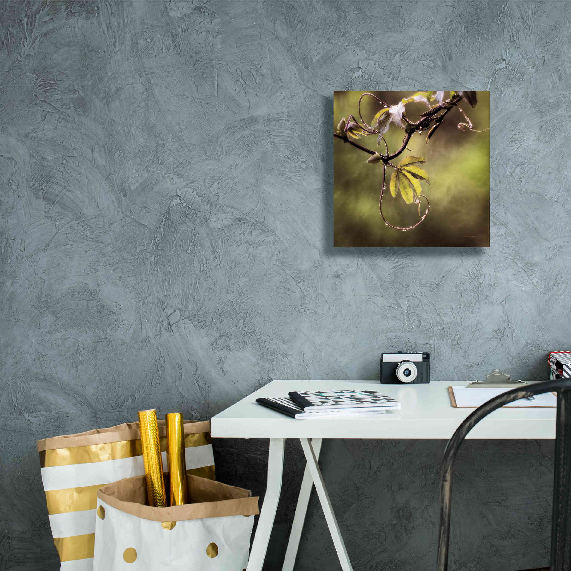 'Passion Flower Vine I' by Debra Van Swearingen, Canvas Wall Art,12 x 12