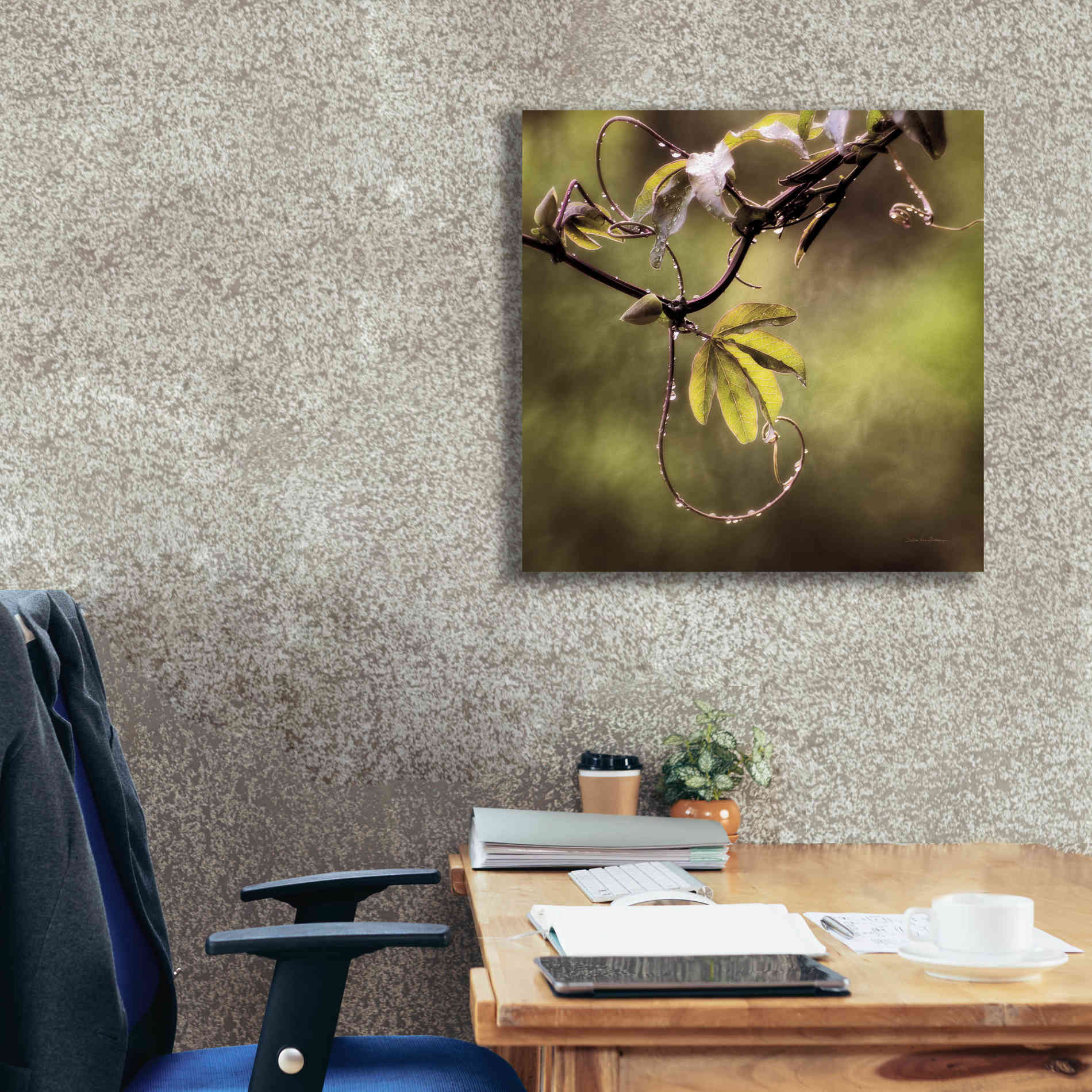 'Passion Flower Vine I' by Debra Van Swearingen, Canvas Wall Art,26 x 26