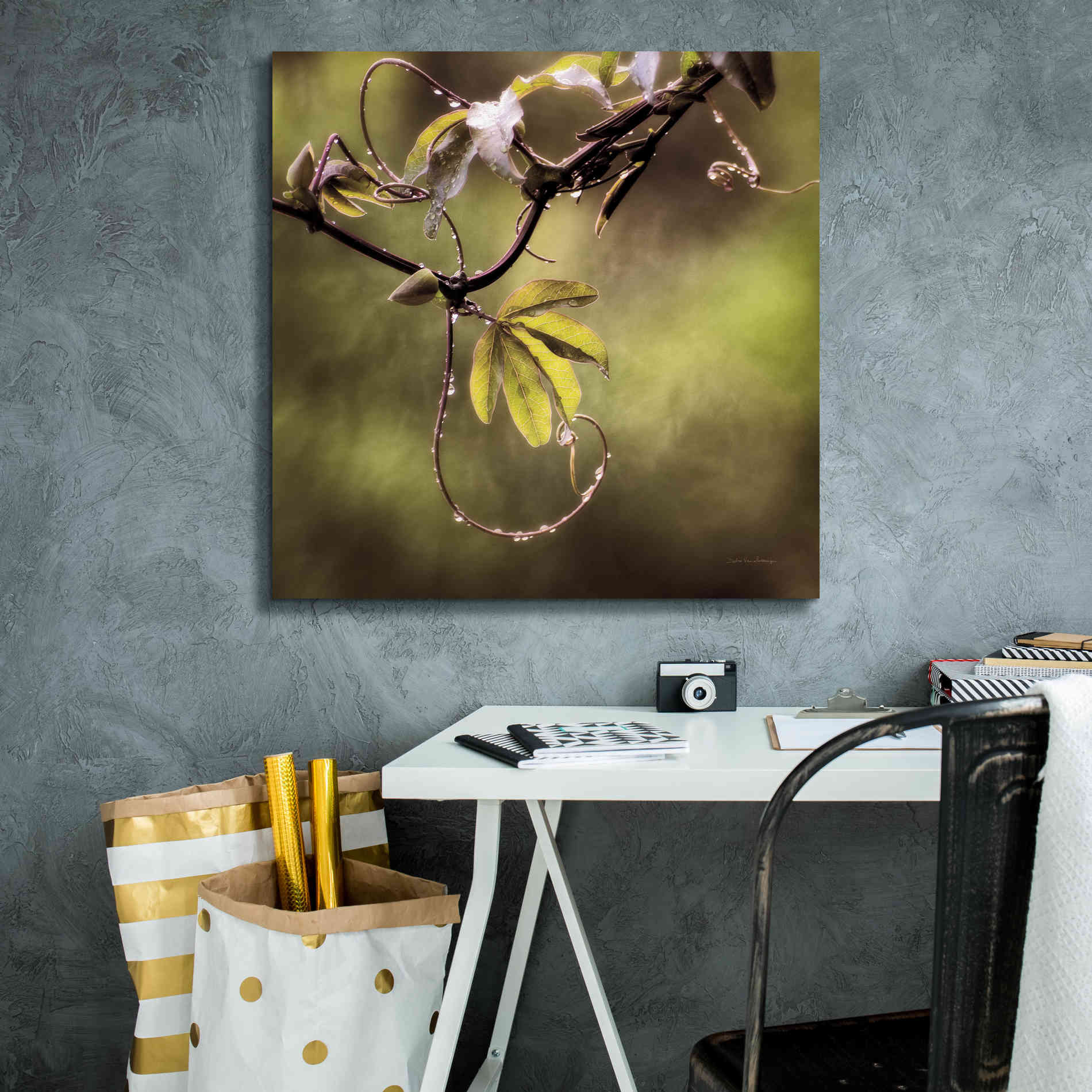 'Passion Flower Vine I' by Debra Van Swearingen, Canvas Wall Art,26 x 26