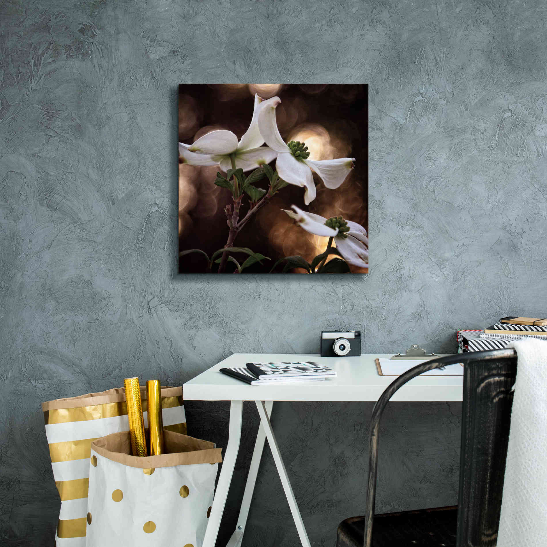 'White Dogwood I' by Debra Van Swearingen, Canvas Wall Art,18 x 18