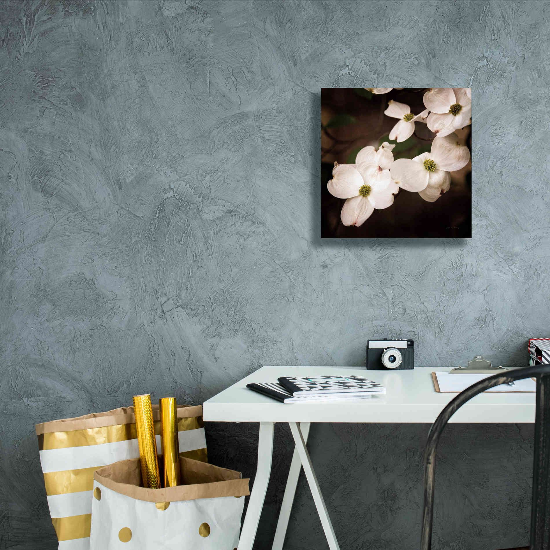 'White Dogwood III' by Debra Van Swearingen, Canvas Wall Art,12 x 12