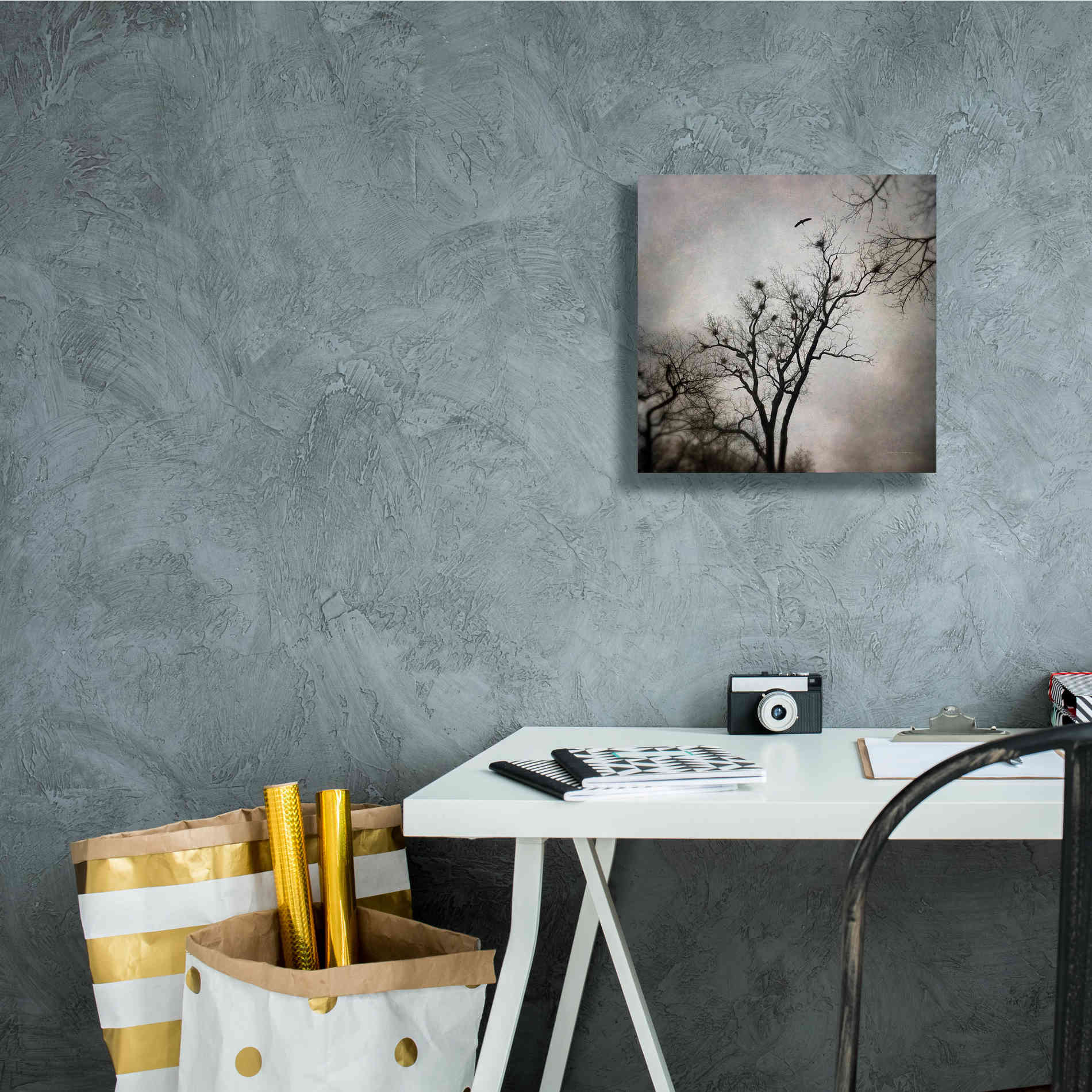 'The Heron Rookery' by Debra Van Swearingen, Canvas Wall Art,12 x 12