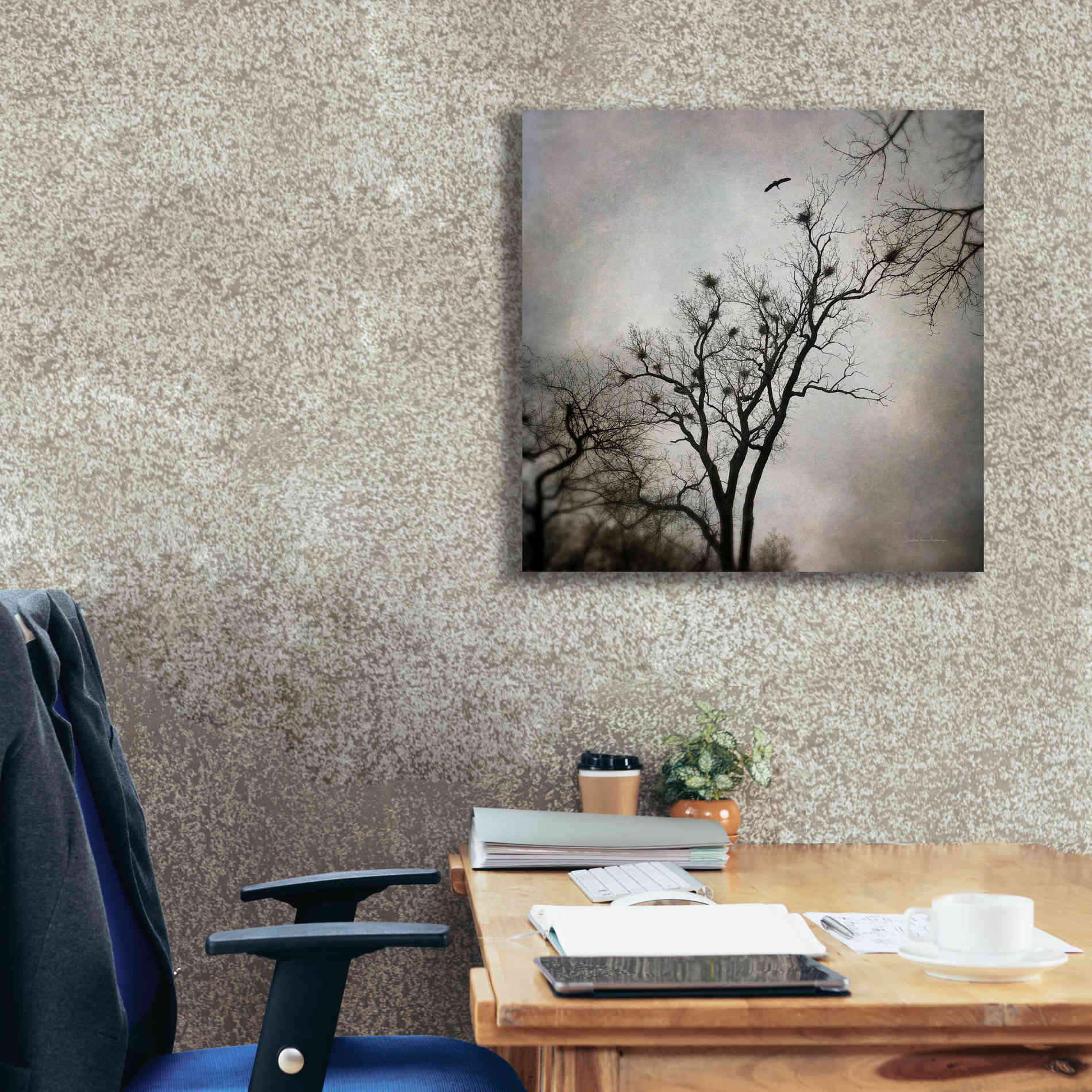 'The Heron Rookery' by Debra Van Swearingen, Canvas Wall Art,26 x 26
