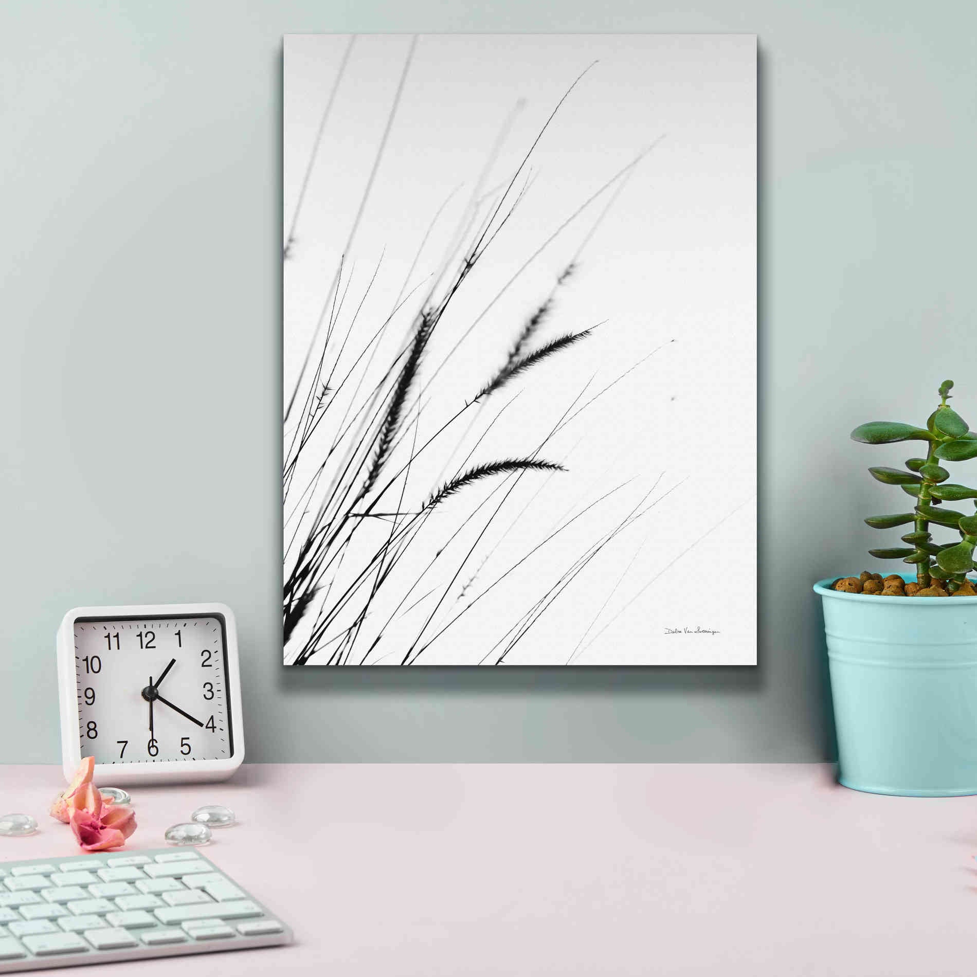 'Field Grasses I White' by Debra Van Swearingen, Canvas Wall Art,12 x 16