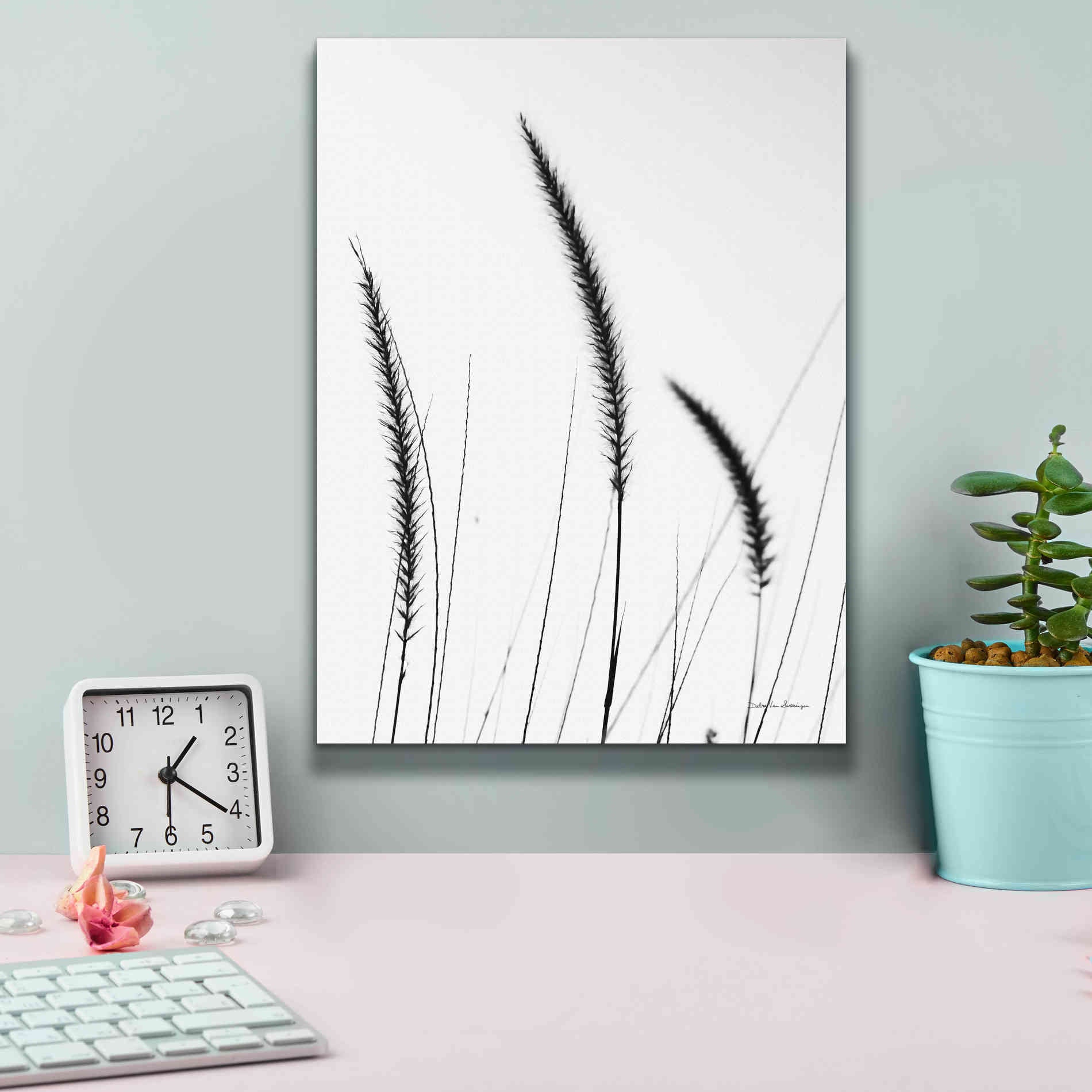 'Field Grasses IV White' by Debra Van Swearingen, Canvas Wall Art,12 x 16