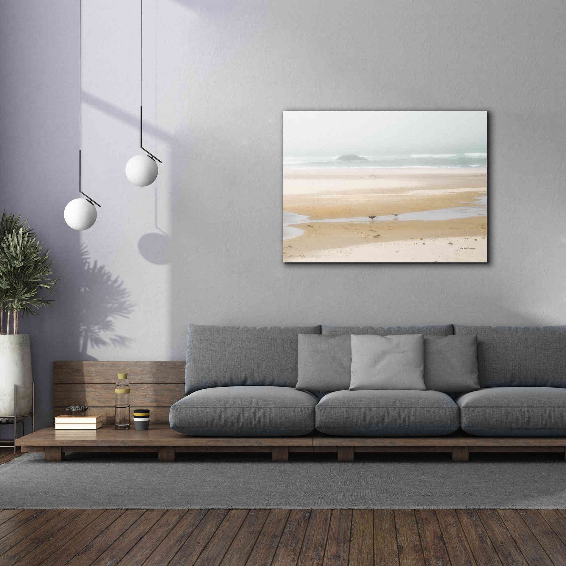 'Cold Beach I' by Debra Van Swearingen, Canvas Wall Art,54 x 40