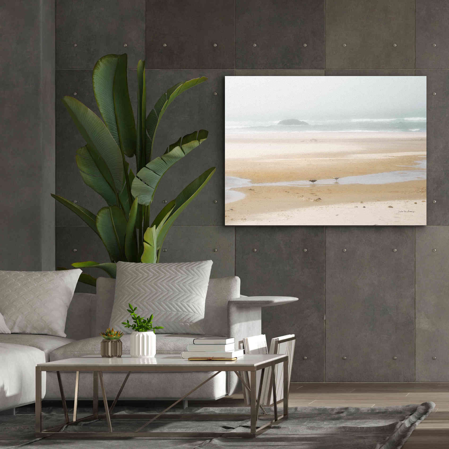 'Cold Beach I' by Debra Van Swearingen, Canvas Wall Art,54 x 40