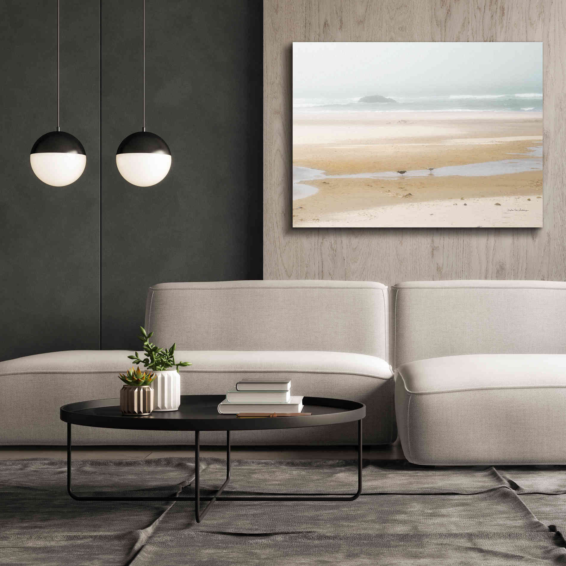 'Cold Beach I' by Debra Van Swearingen, Canvas Wall Art,54 x 40