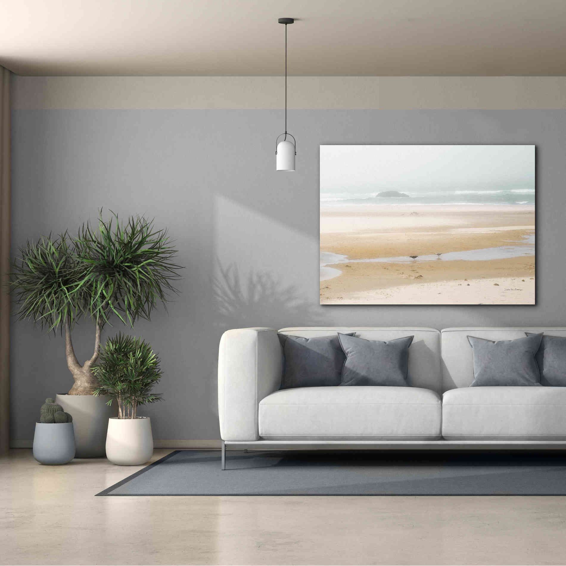 'Cold Beach I' by Debra Van Swearingen, Canvas Wall Art,54 x 40