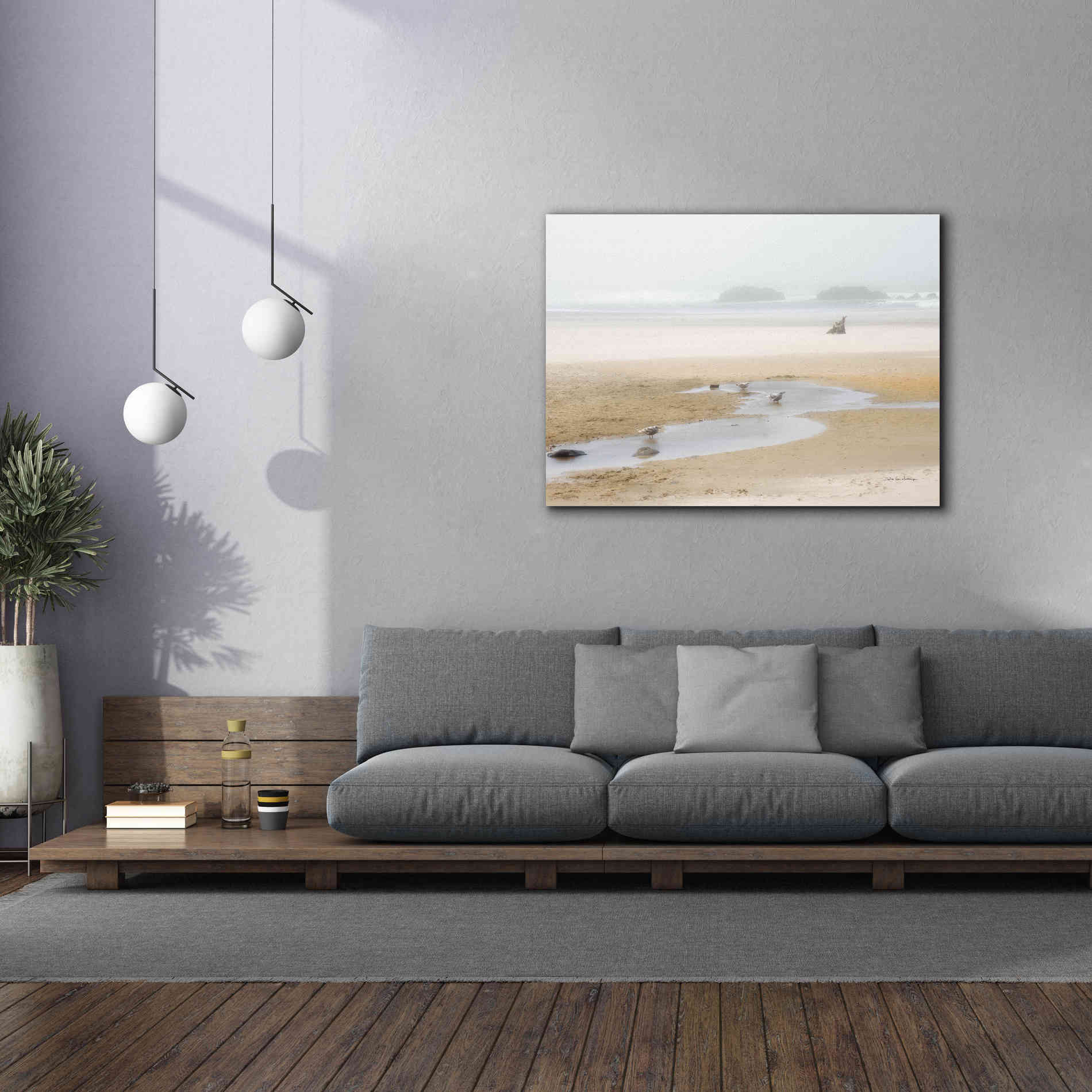 'Cold Beach II' by Debra Van Swearingen, Canvas Wall Art,54 x 40