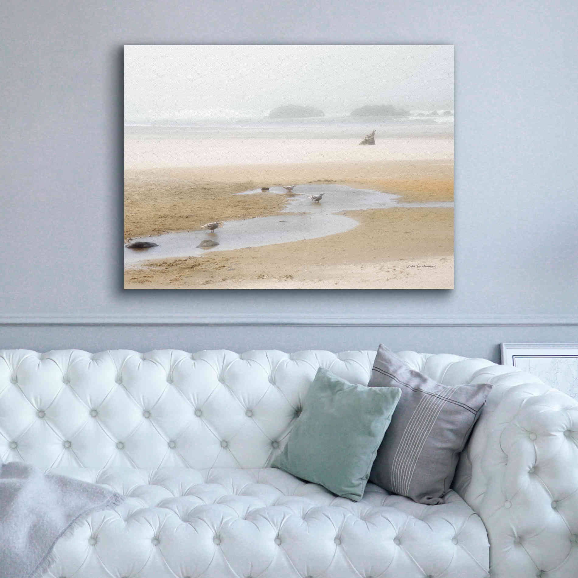 'Cold Beach II' by Debra Van Swearingen, Canvas Wall Art,54 x 40