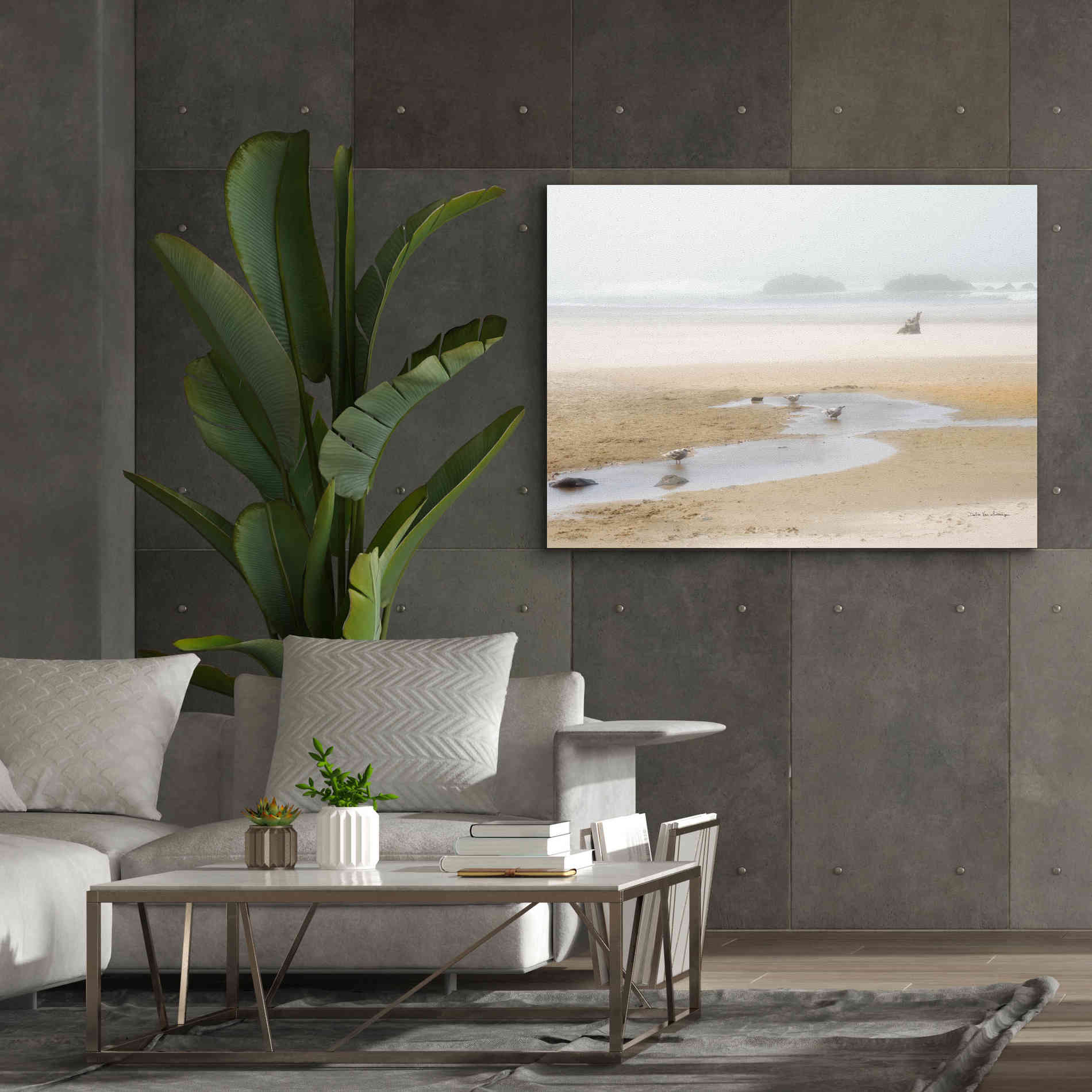 'Cold Beach II' by Debra Van Swearingen, Canvas Wall Art,54 x 40