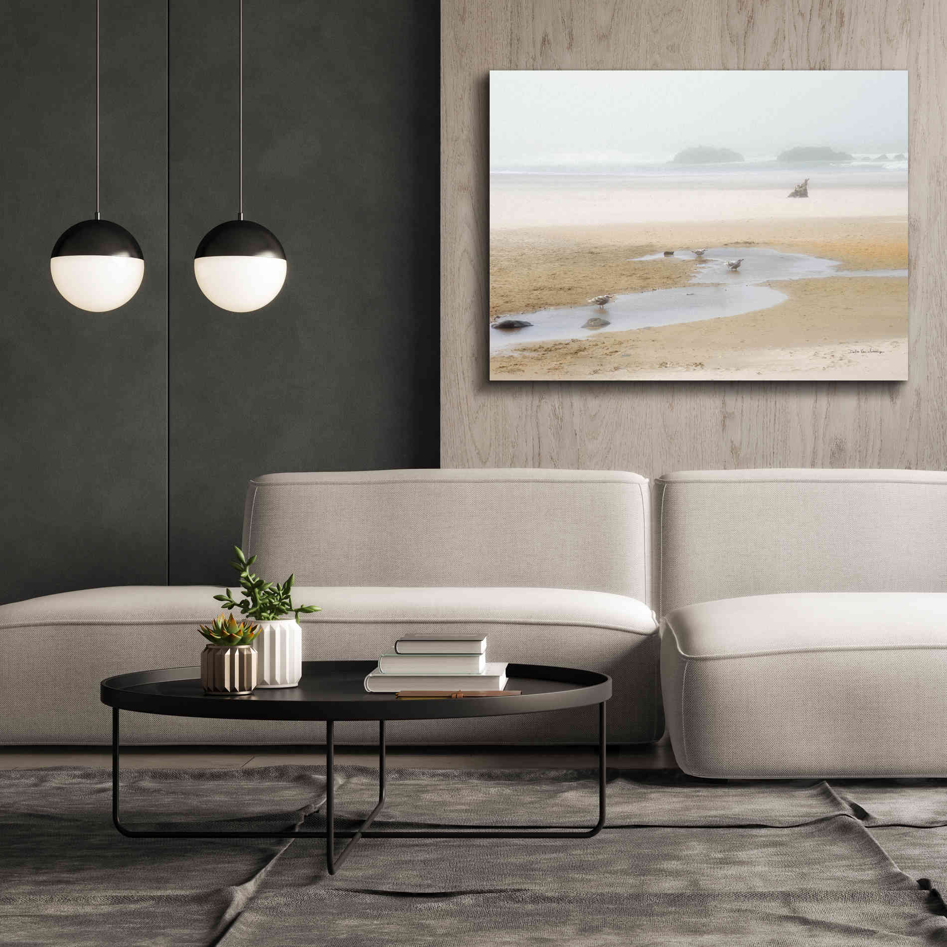 'Cold Beach II' by Debra Van Swearingen, Canvas Wall Art,54 x 40
