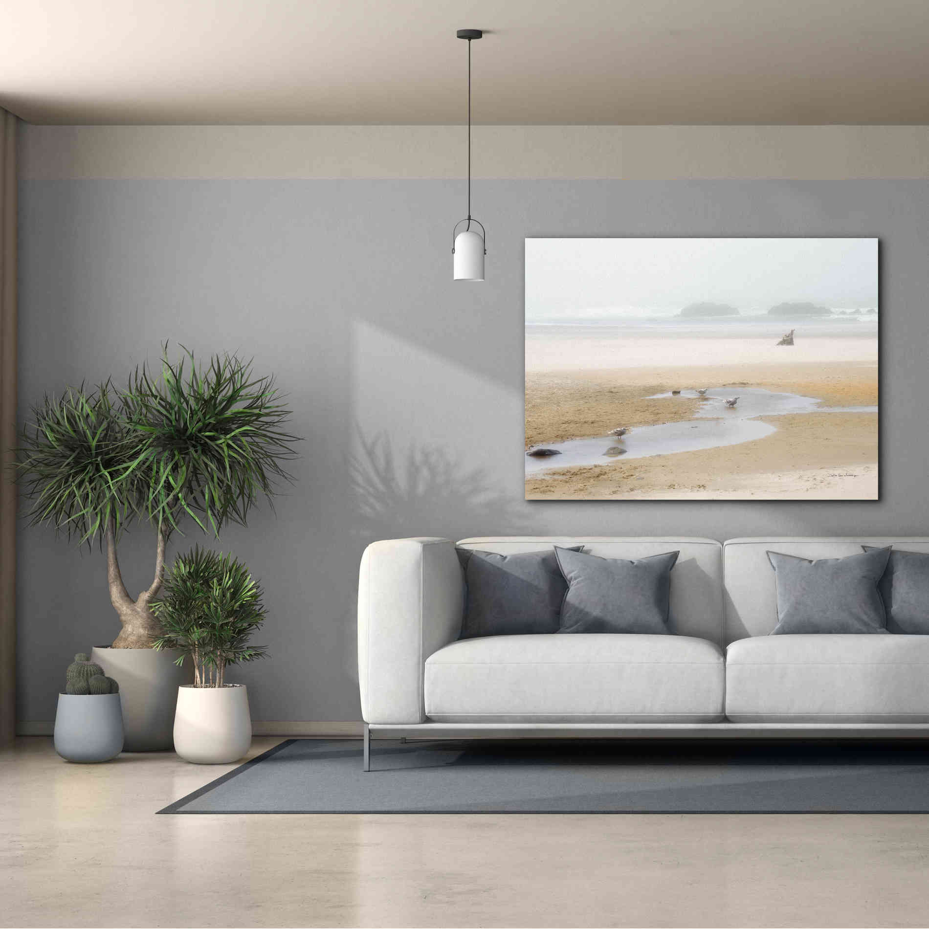 'Cold Beach II' by Debra Van Swearingen, Canvas Wall Art,54 x 40