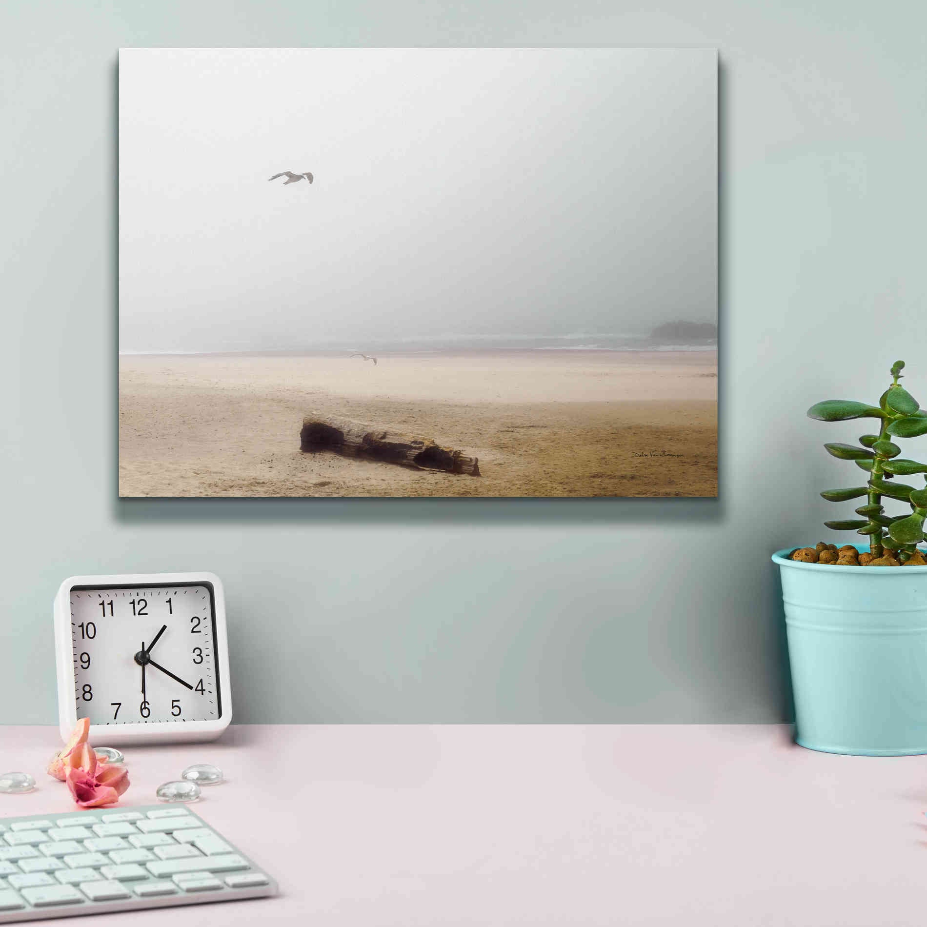 'Cold Beach III' by Debra Van Swearingen, Canvas Wall Art,16 x 12