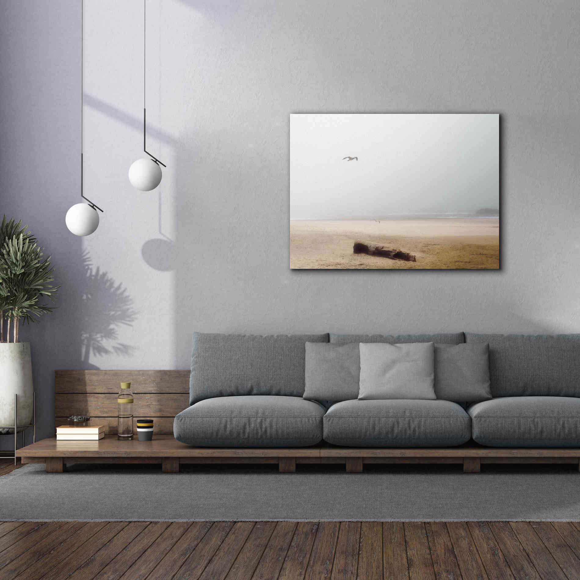 'Cold Beach III' by Debra Van Swearingen, Canvas Wall Art,54 x 40