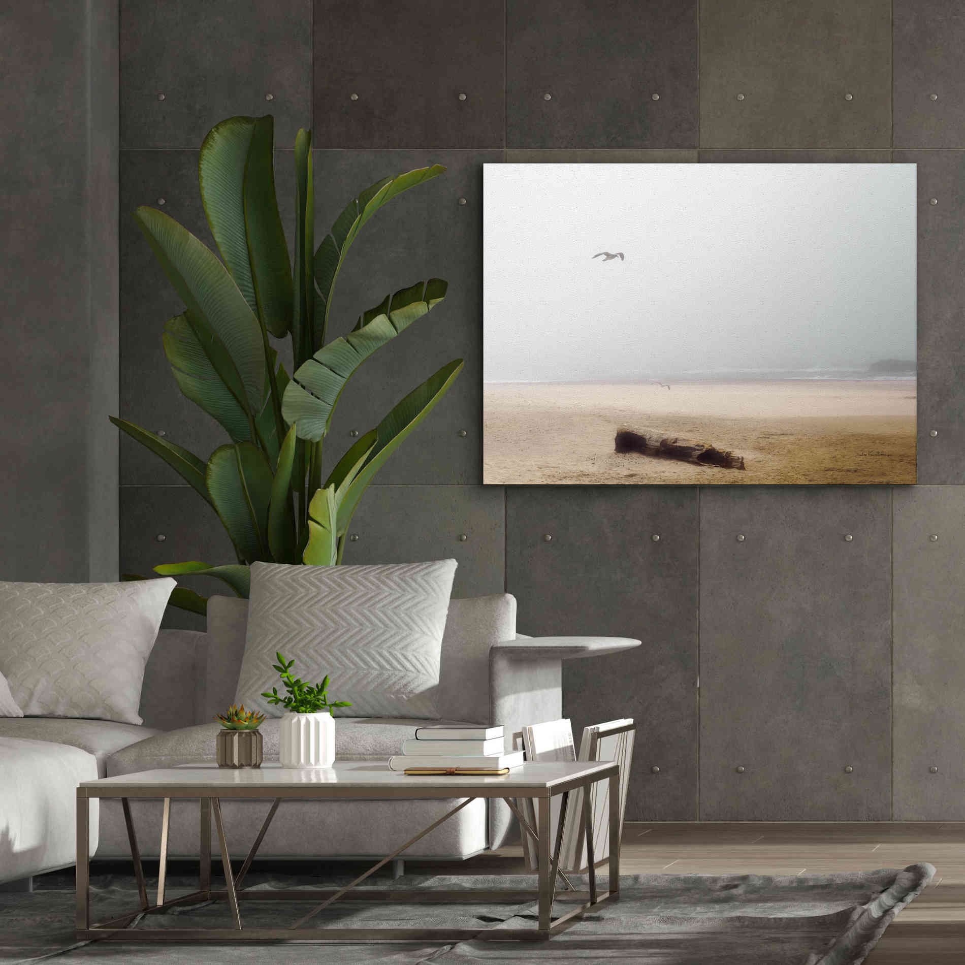 'Cold Beach III' by Debra Van Swearingen, Canvas Wall Art,54 x 40