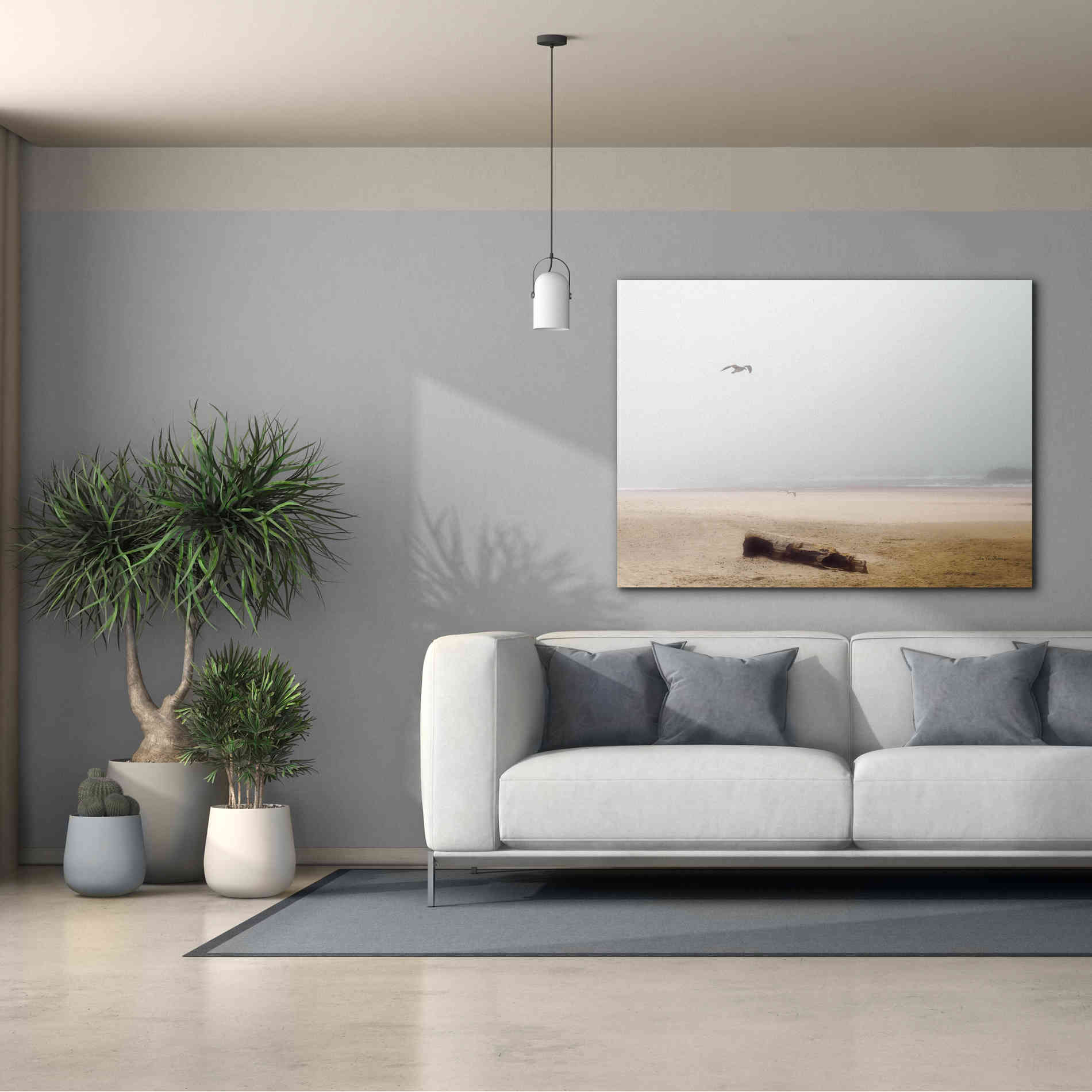 'Cold Beach III' by Debra Van Swearingen, Canvas Wall Art,54 x 40