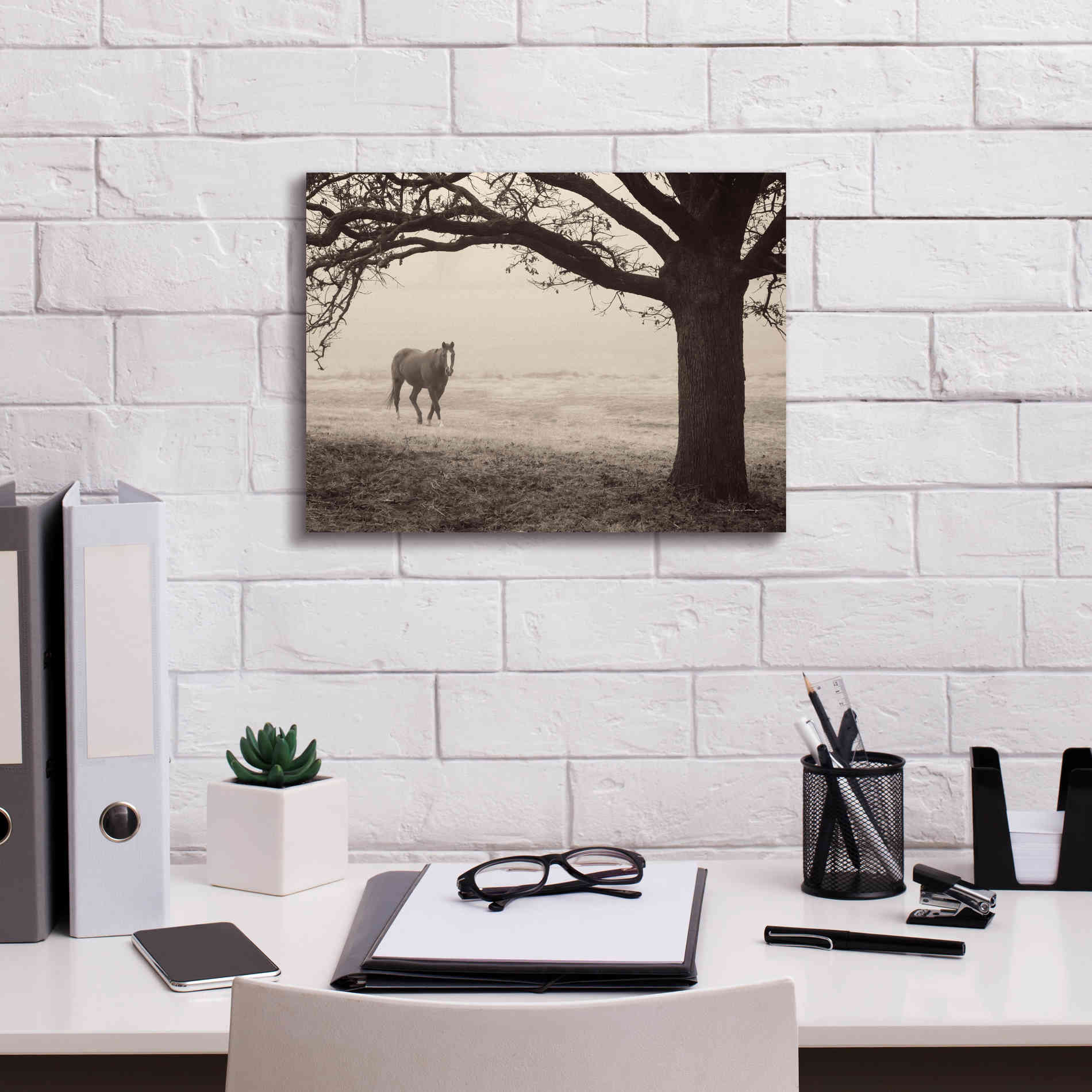 'Hazy Horse I' by Debra Van Swearingen, Canvas Wall Art,16 x 12