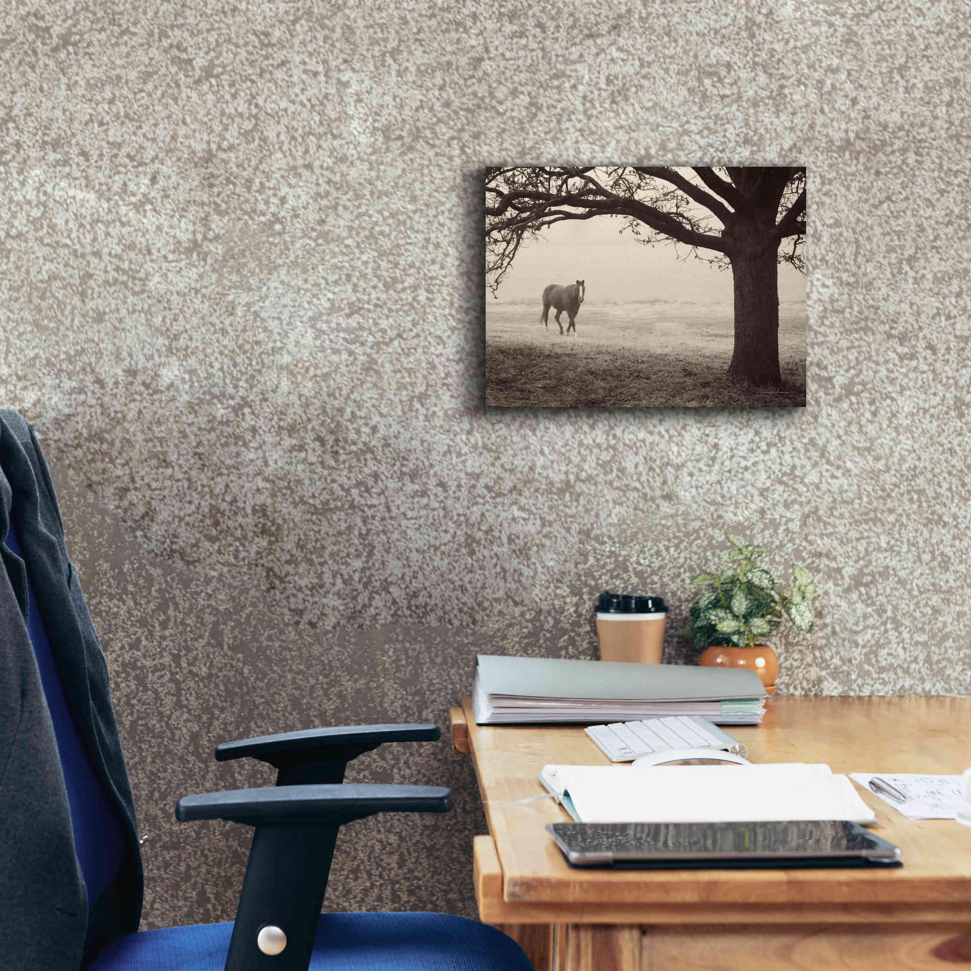 'Hazy Horse I' by Debra Van Swearingen, Canvas Wall Art,16 x 12