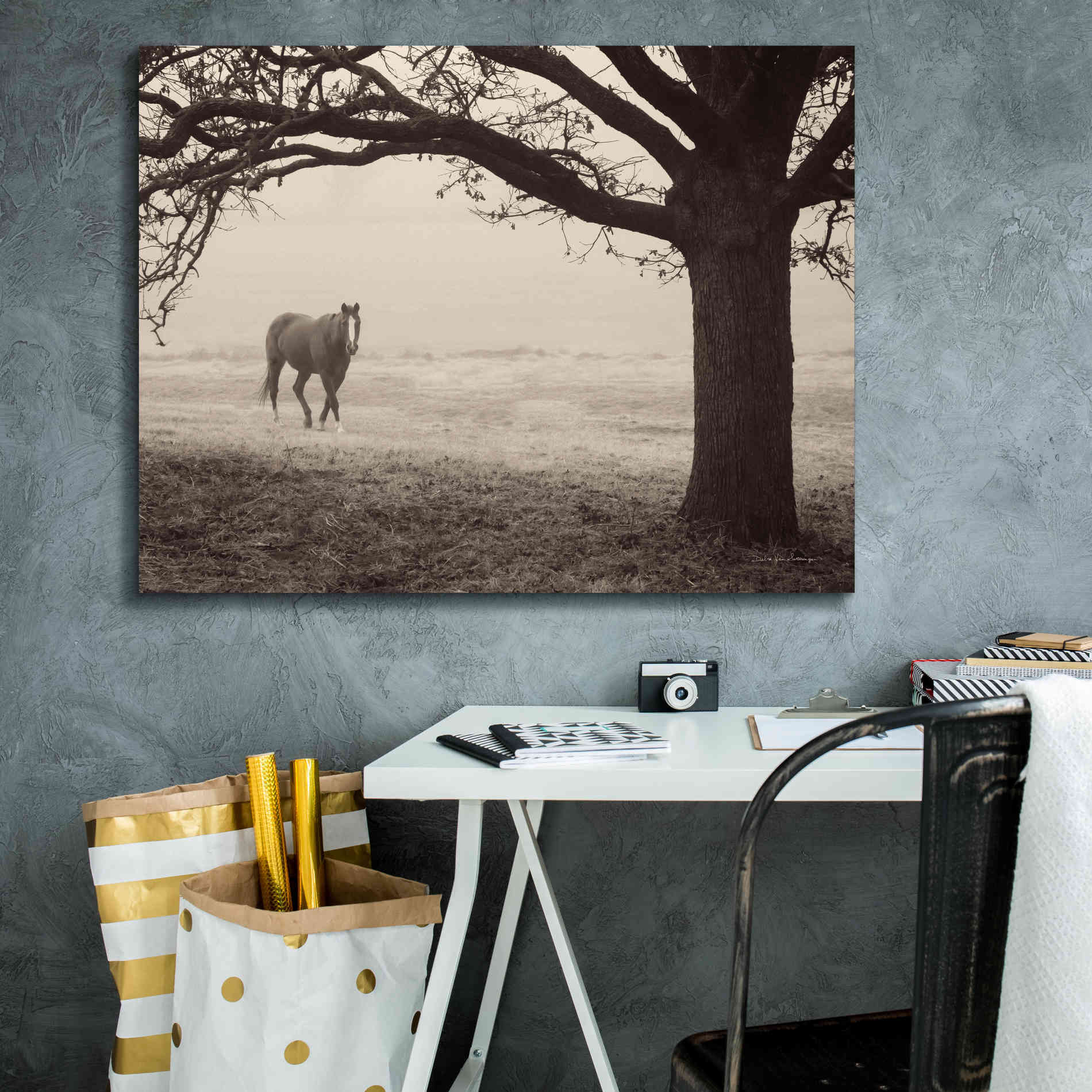 'Hazy Horse I' by Debra Van Swearingen, Canvas Wall Art,34 x 26