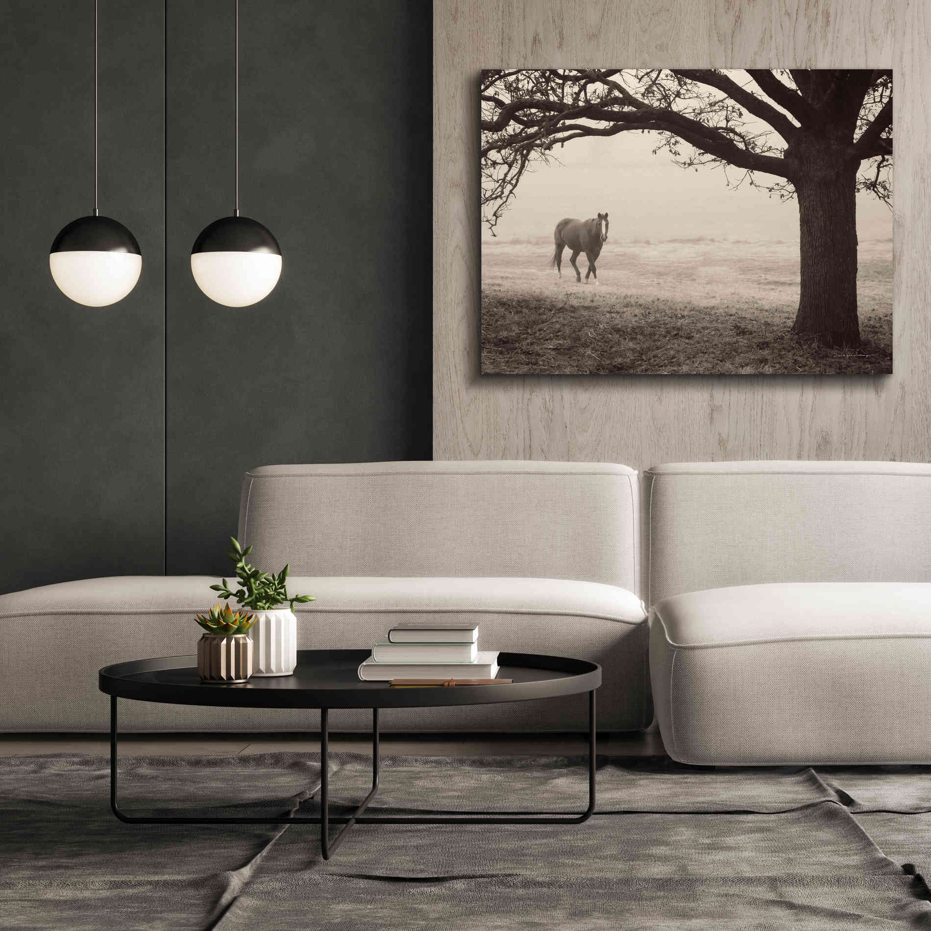 'Hazy Horse I' by Debra Van Swearingen, Canvas Wall Art,54 x 40