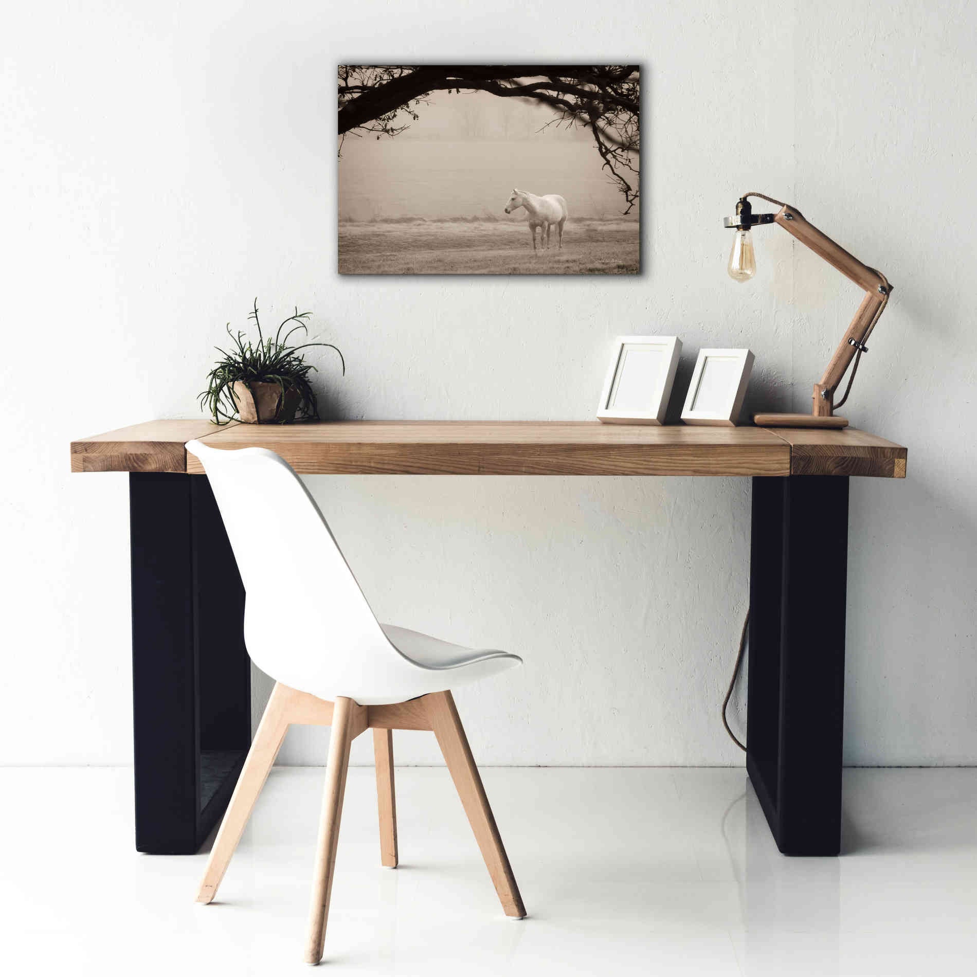 'Hazy Horse II' by Debra Van Swearingen, Canvas Wall Art,26 x 18