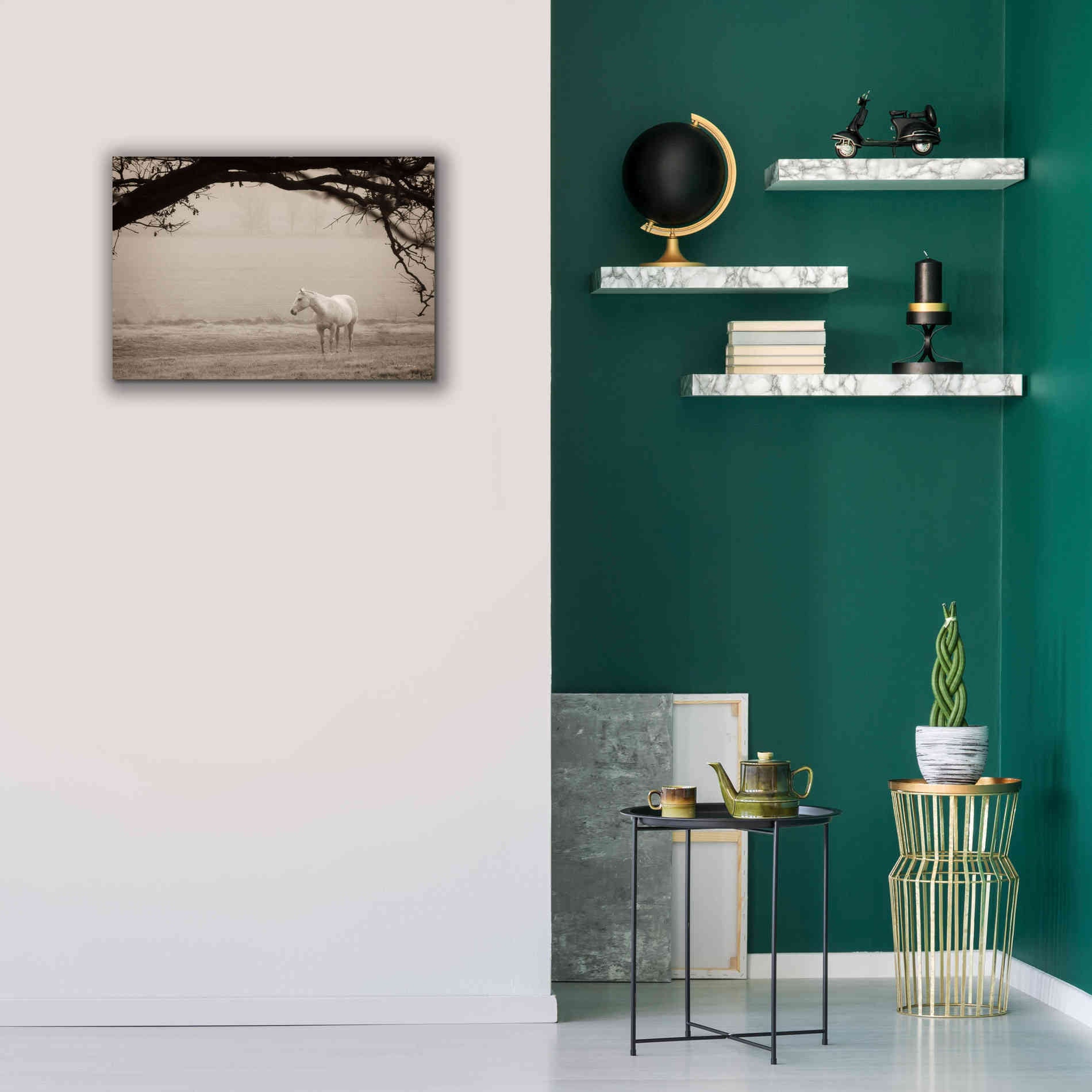 'Hazy Horse II' by Debra Van Swearingen, Canvas Wall Art,26 x 18