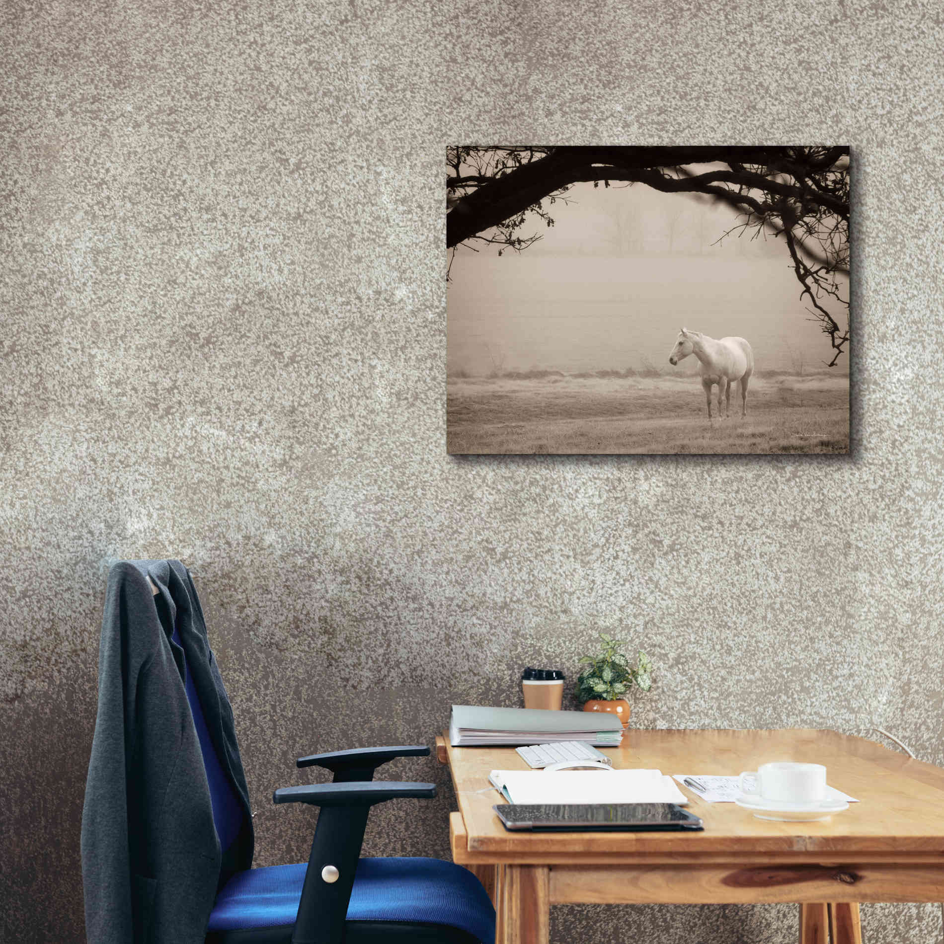 'Hazy Horse II' by Debra Van Swearingen, Canvas Wall Art,34 x 26