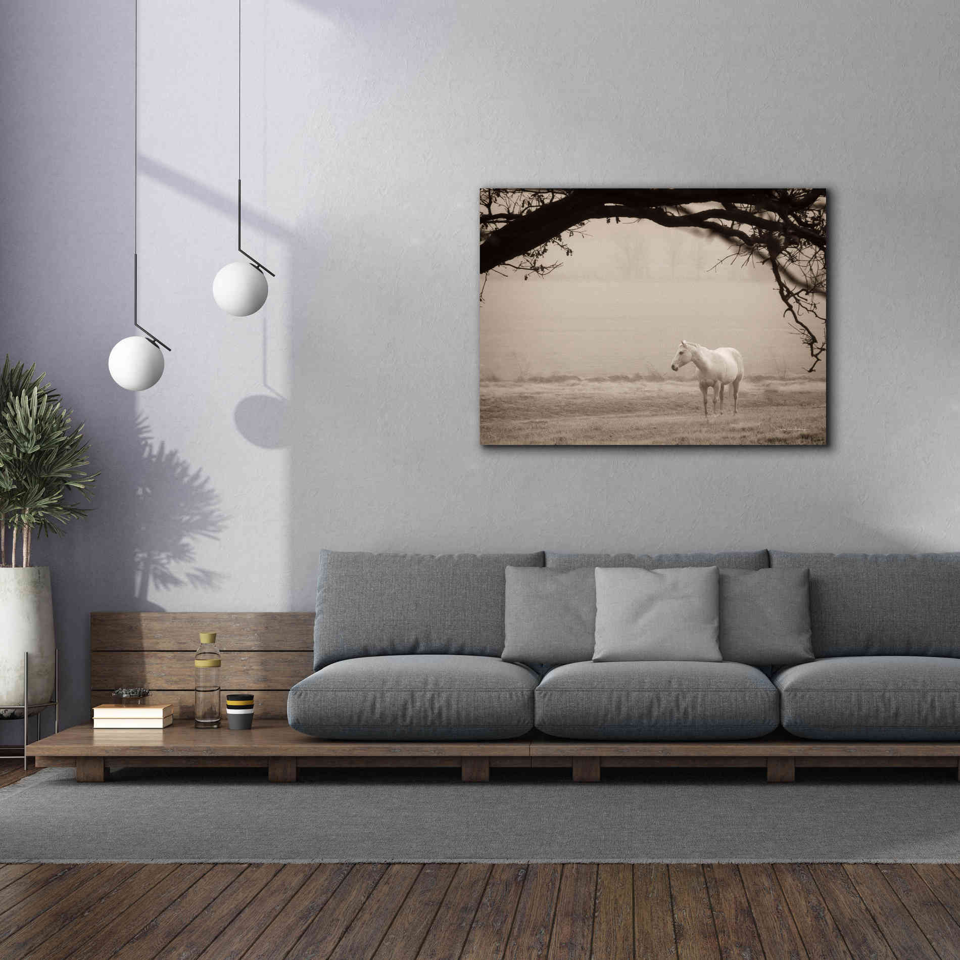 'Hazy Horse II' by Debra Van Swearingen, Canvas Wall Art,54 x 40