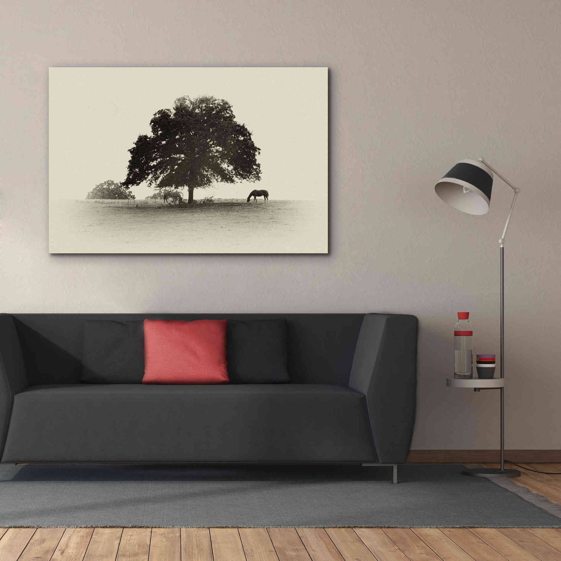 'Horses and Trees I' by Debra Van Swearingen, Canvas Wall Art,60 x 40