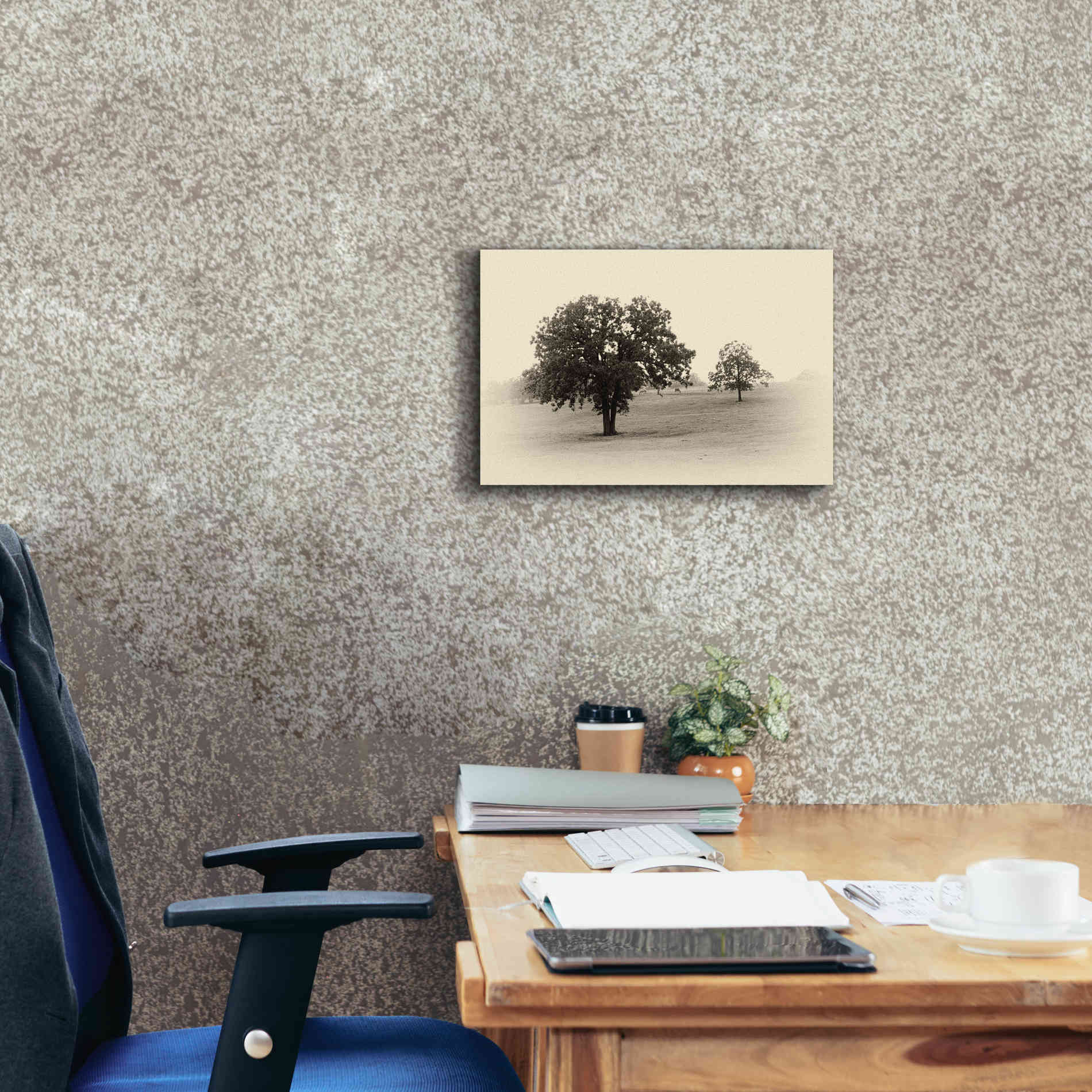 'Horses and Trees II' by Debra Van Swearingen, Canvas Wall Art,18 x 12