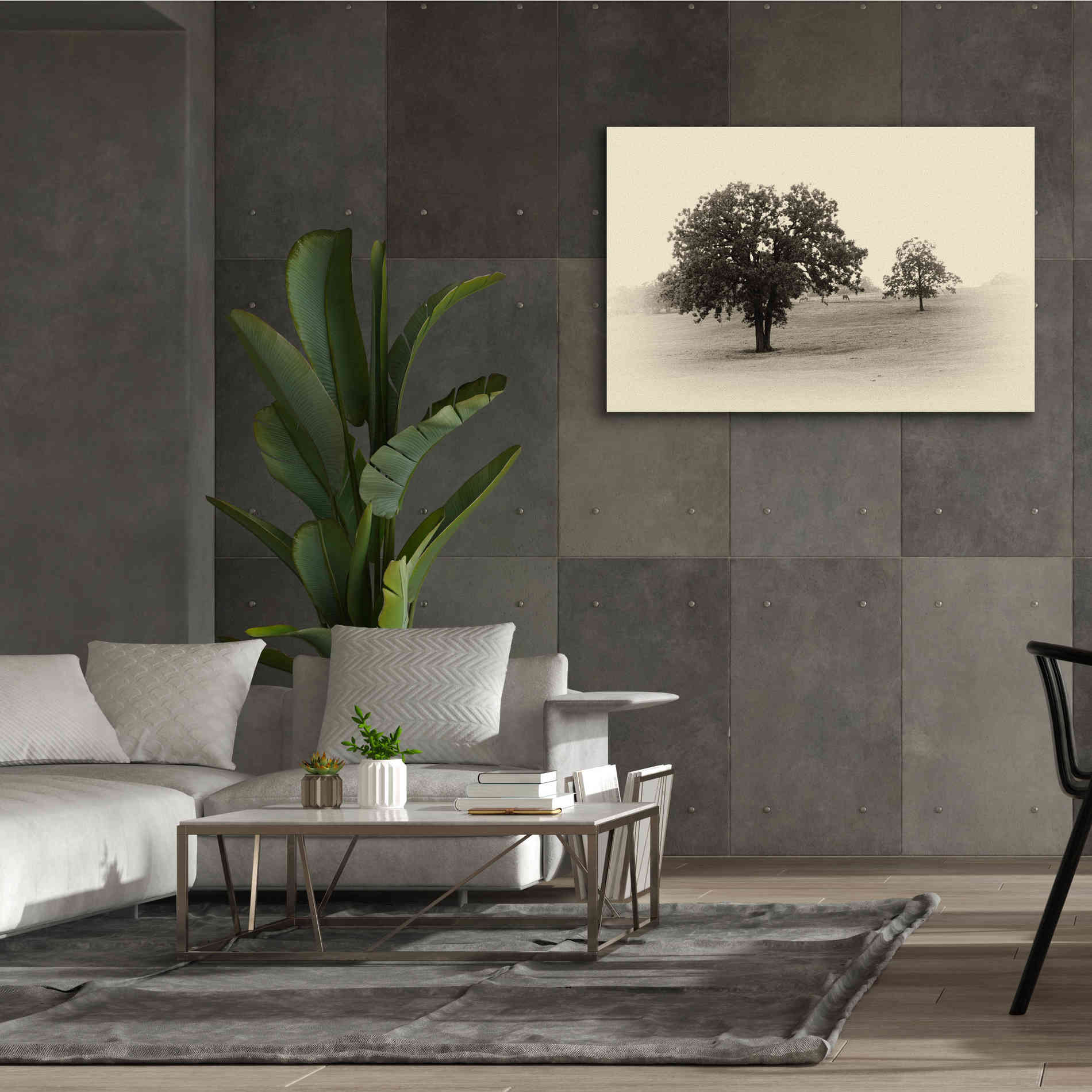 'Horses and Trees II' by Debra Van Swearingen, Canvas Wall Art,60 x 40