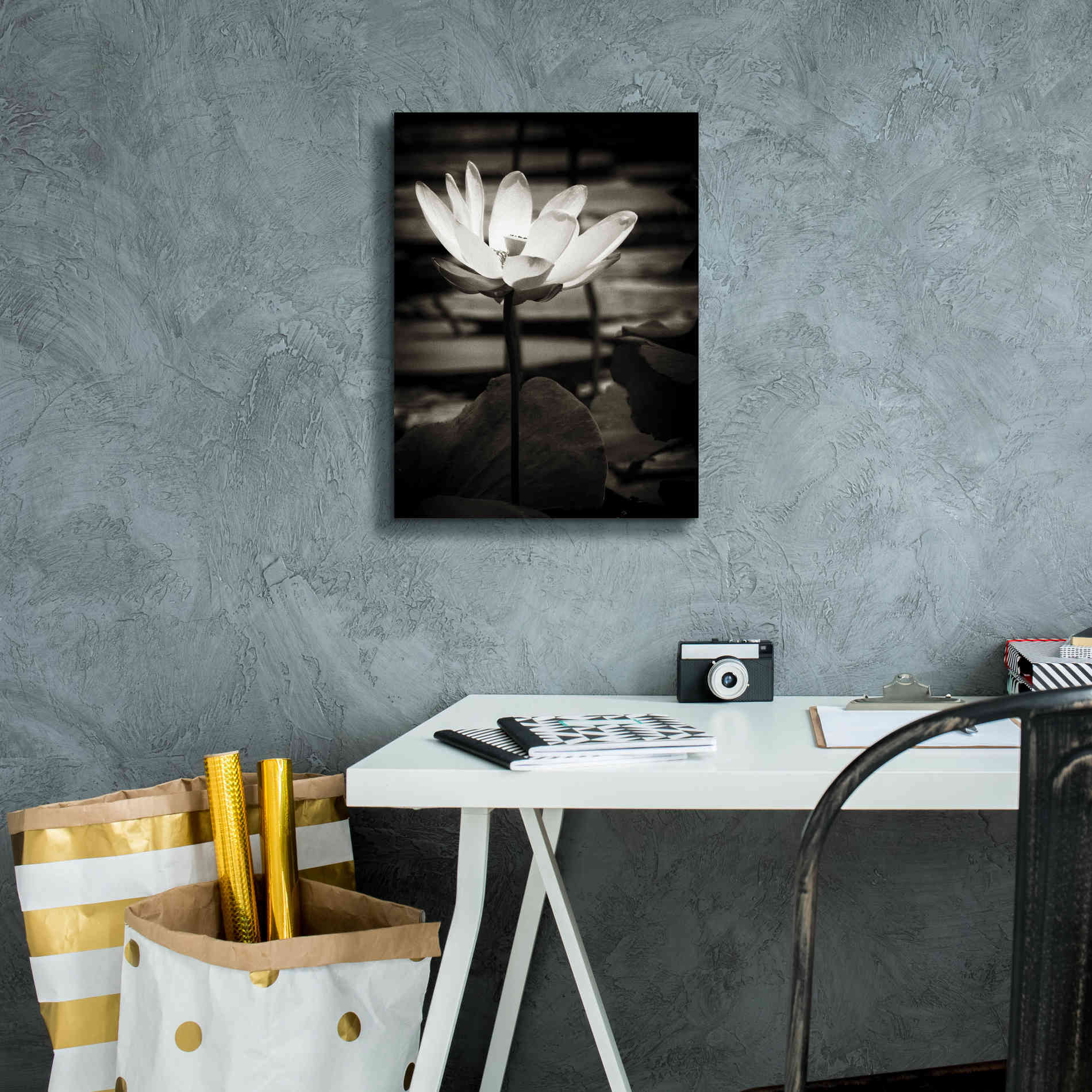 'Lotus Flower VIII' by Debra Van Swearingen, Canvas Wall Art,12 x 16