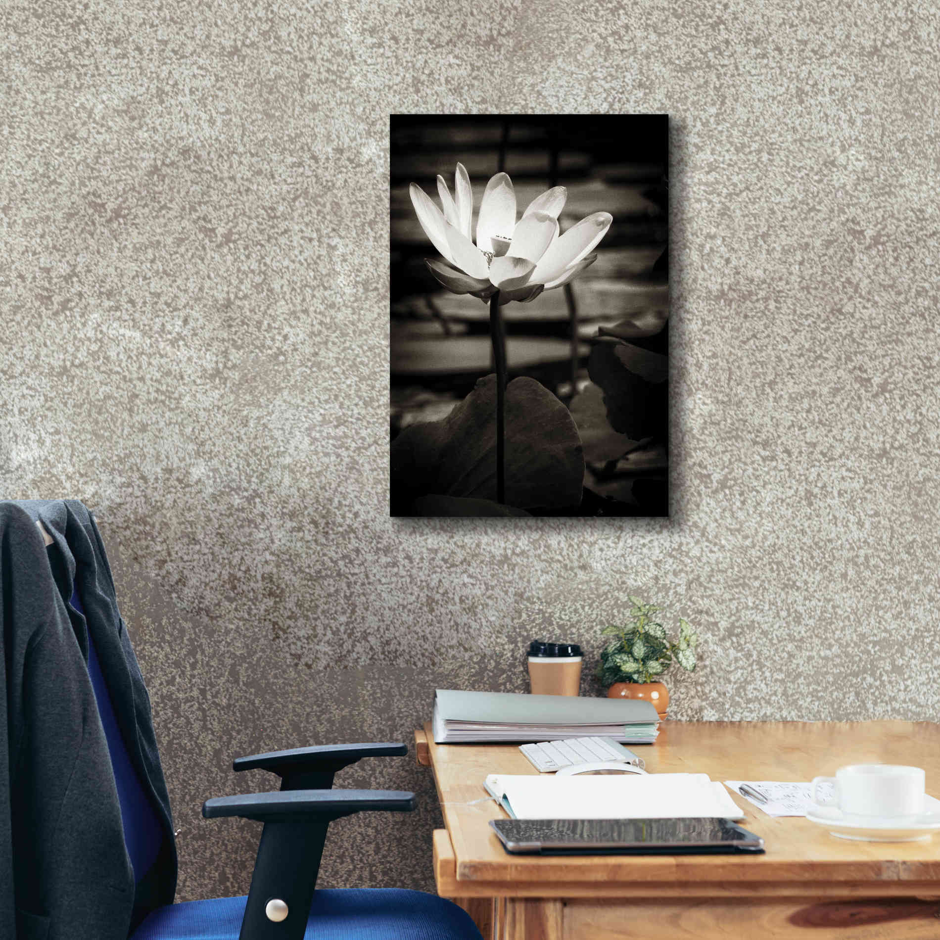 'Lotus Flower VIII' by Debra Van Swearingen, Canvas Wall Art,18 x 26